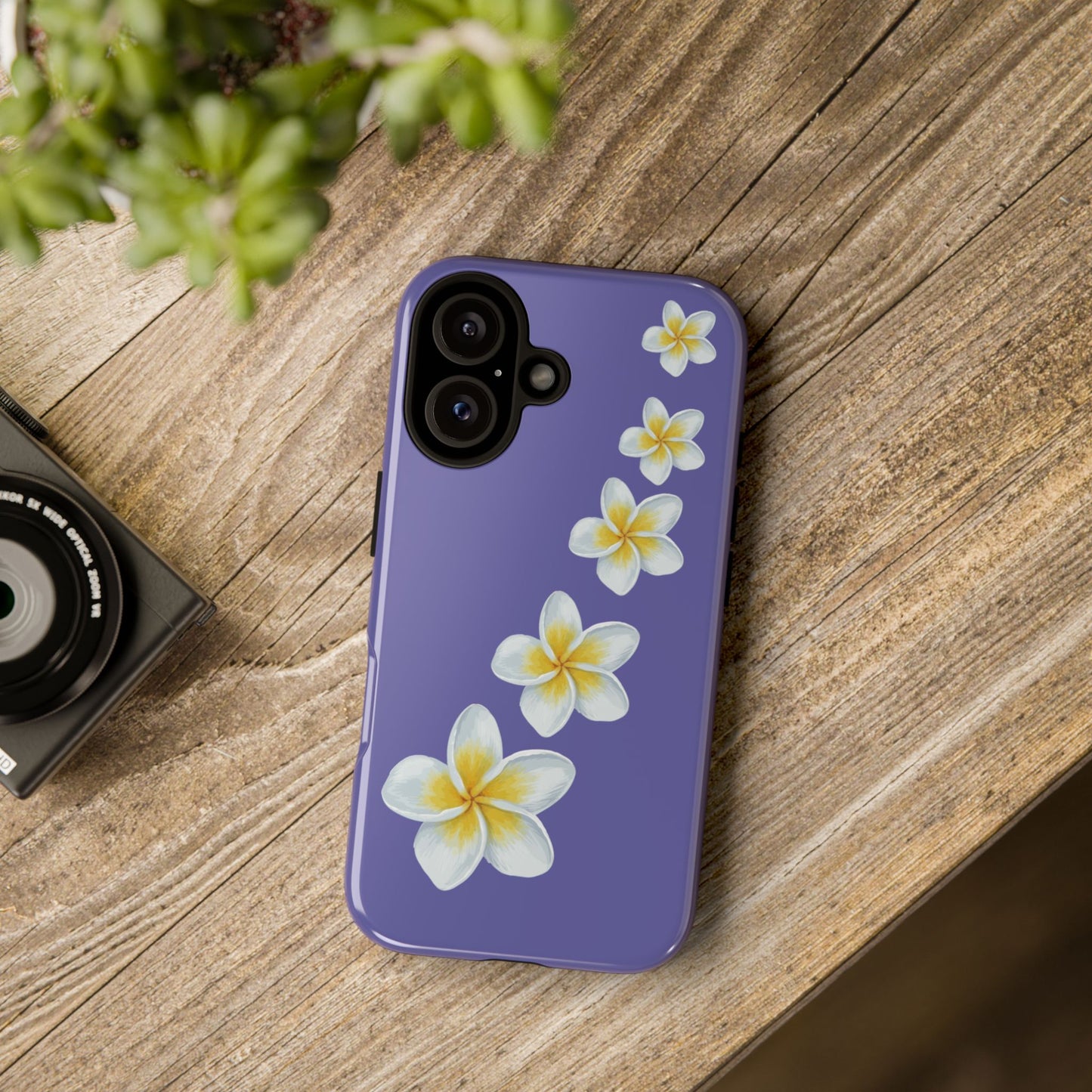 Flower Me Indigo Durable Phone Case