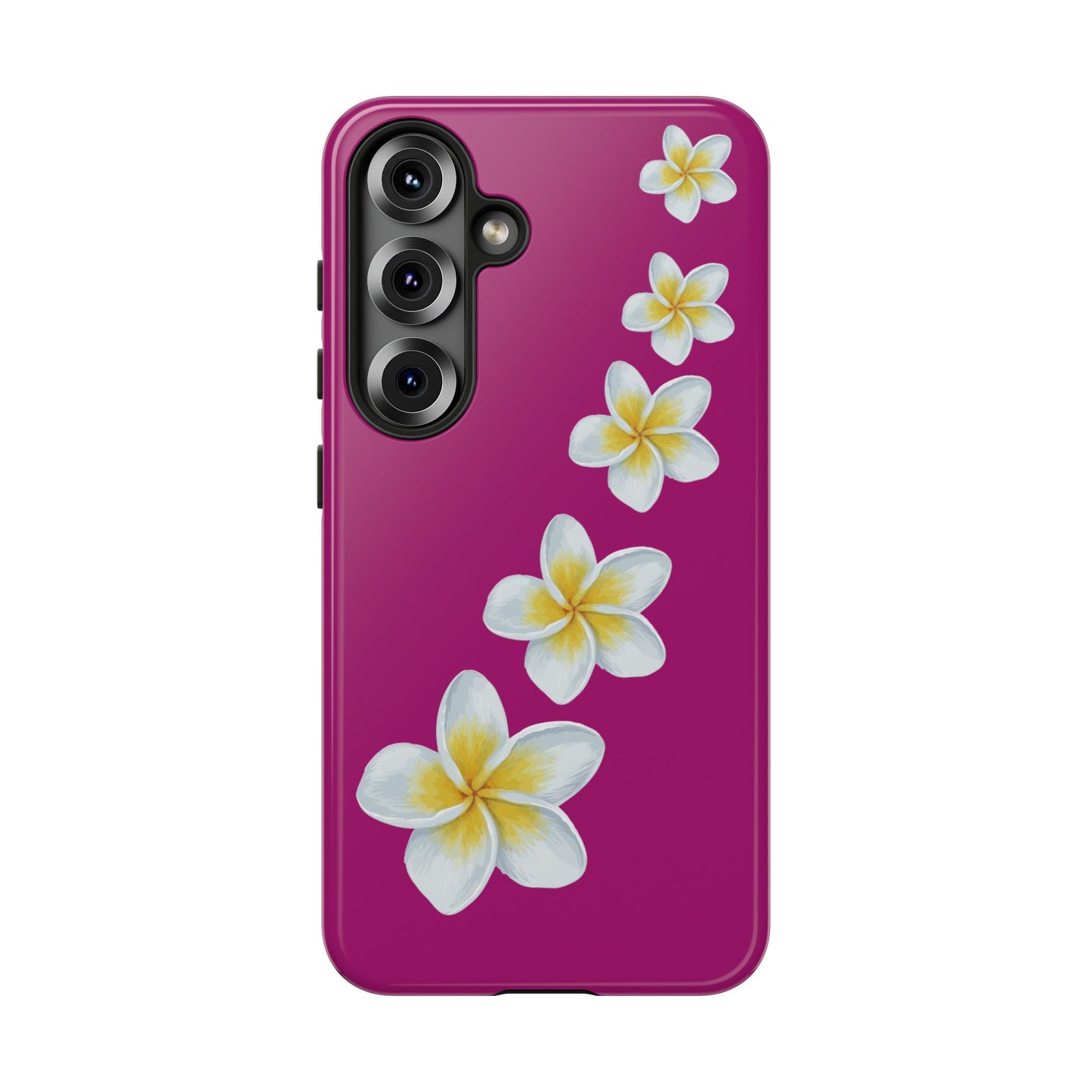 Flower Me Fuchsia Durable Phone Case