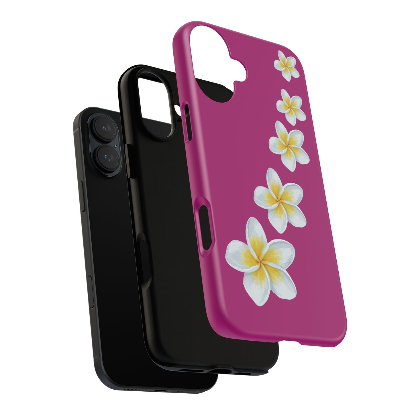 Flower Me Fuchsia Durable Phone Case