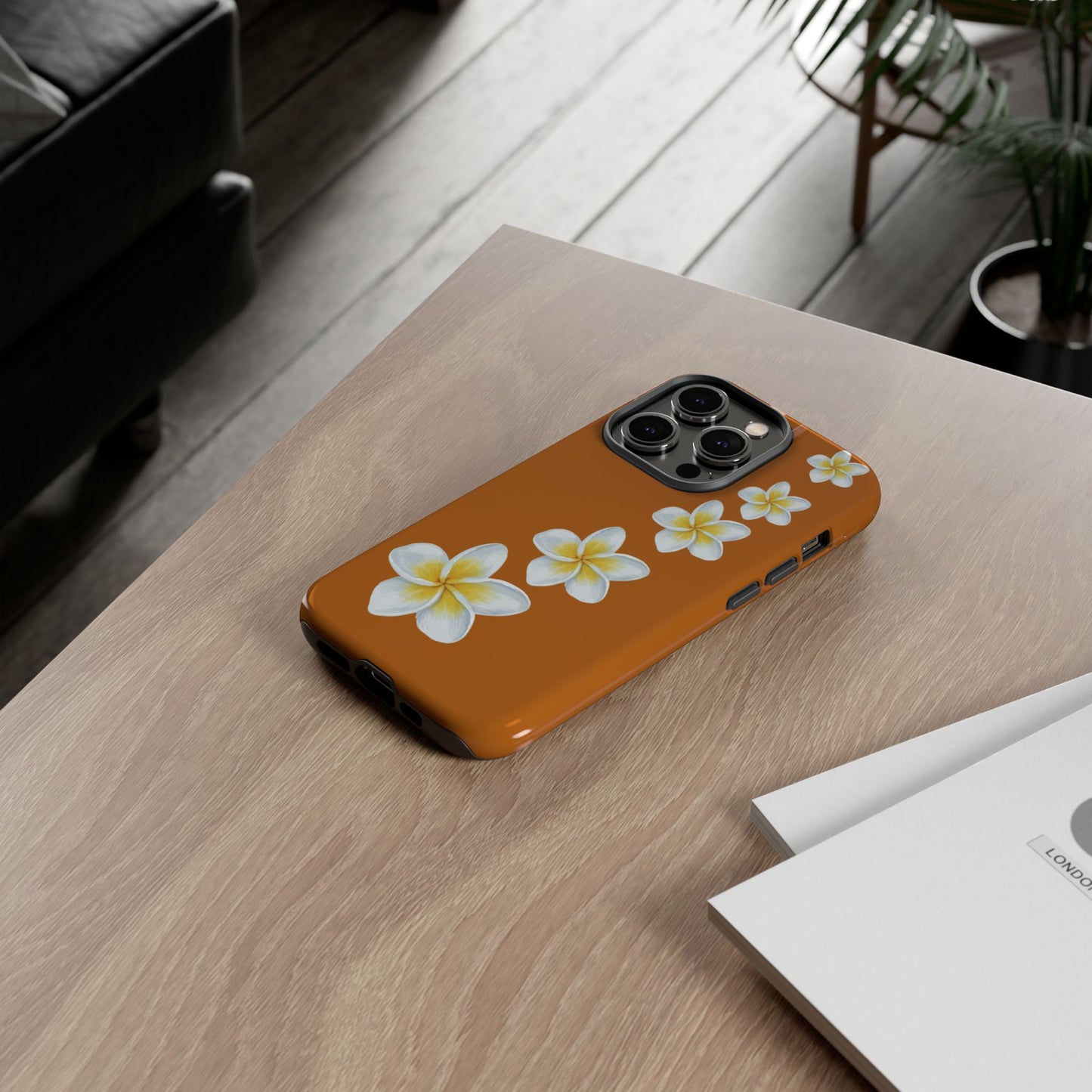 Flower Me Orange Durable Phone Cases