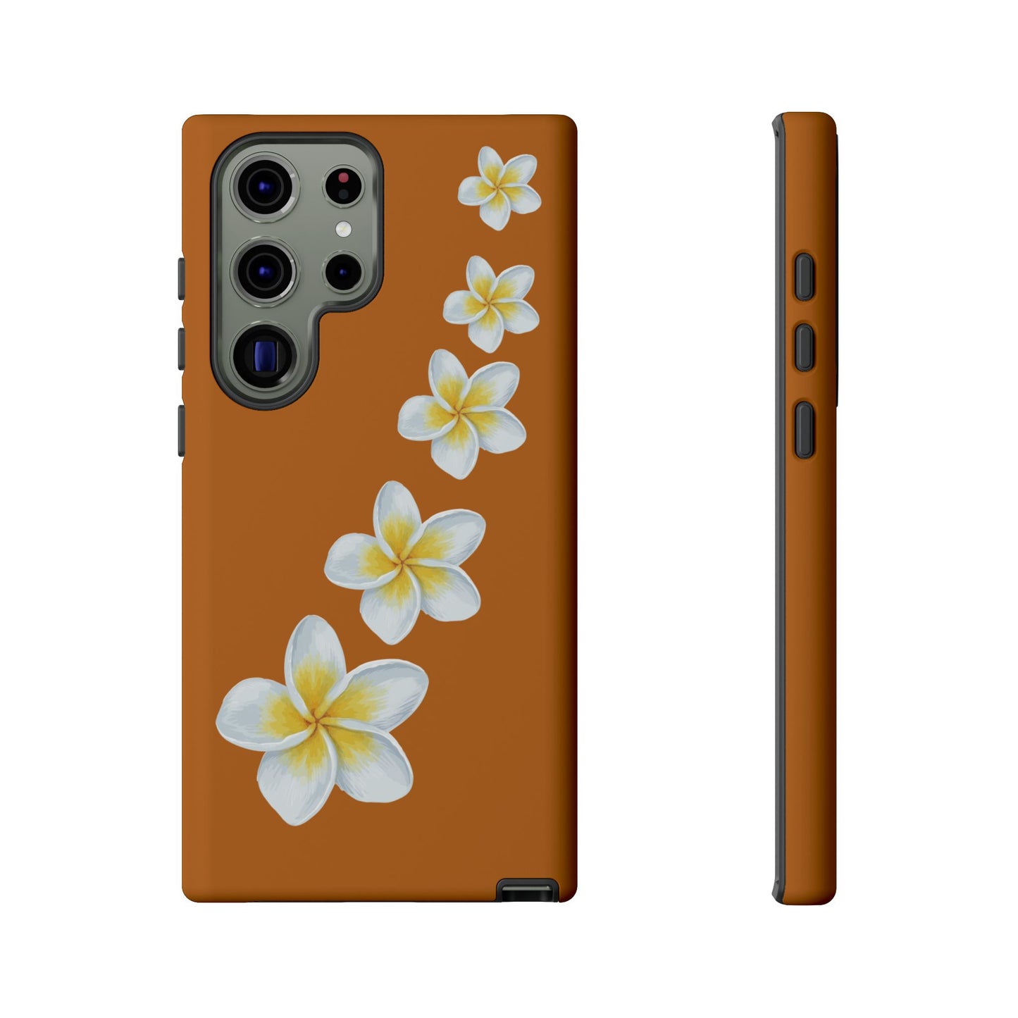 Flower Me Orange Durable Phone Cases