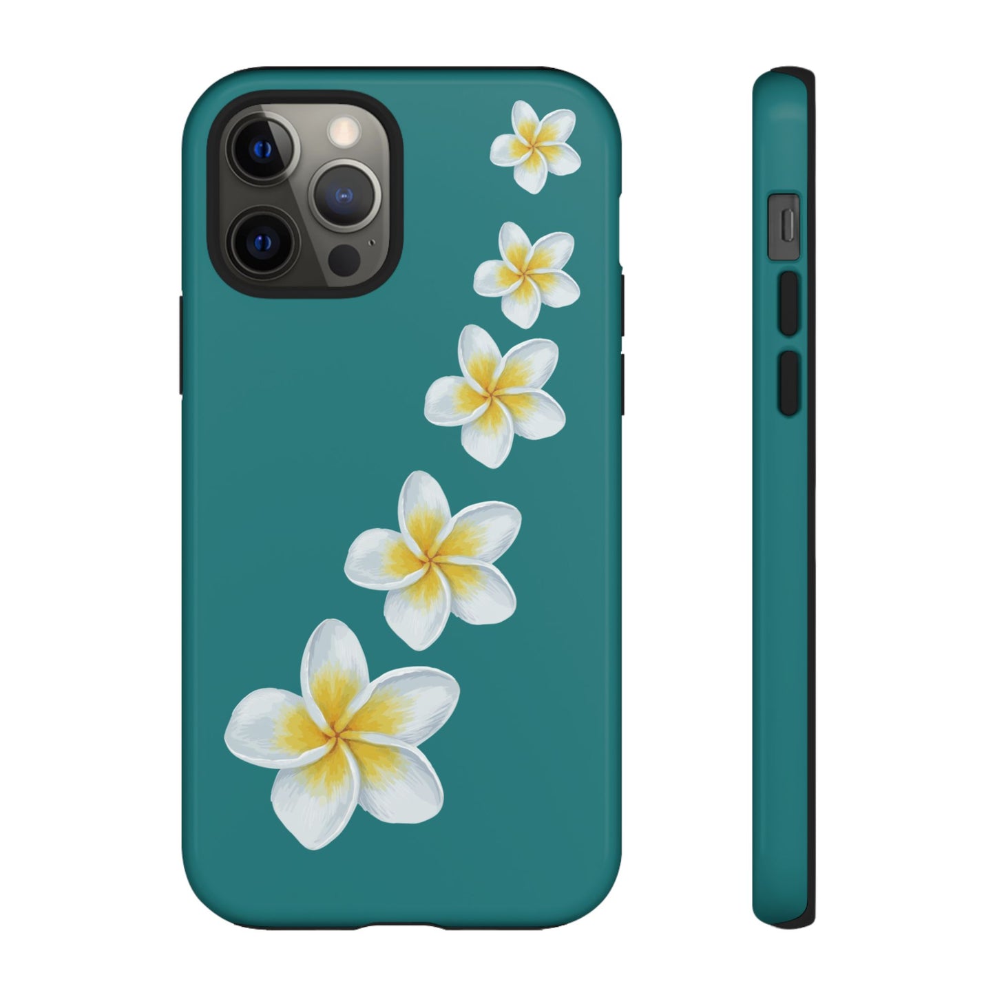 Flower Me Teal Durable Phone Case