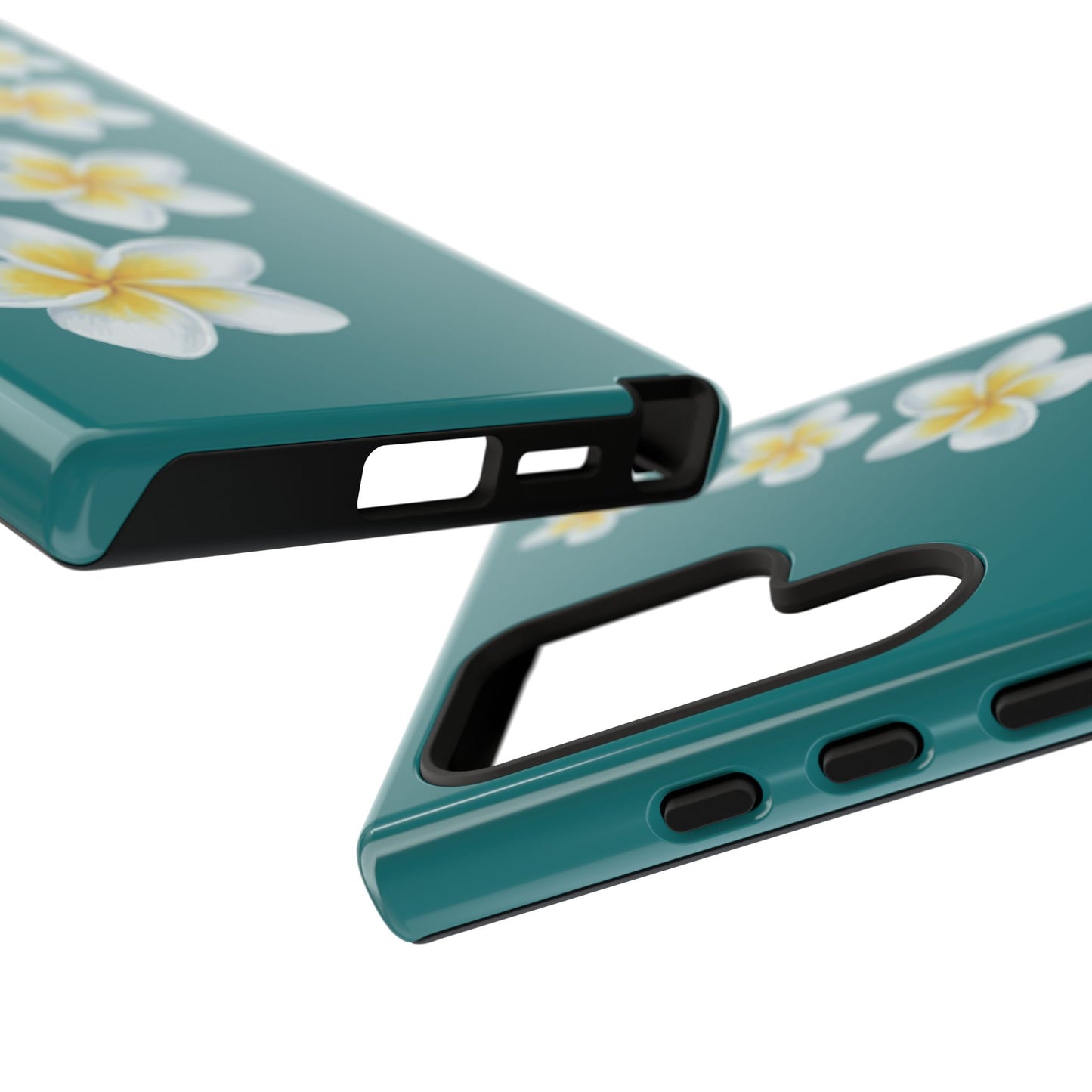 Flower Me Teal Durable Phone Case