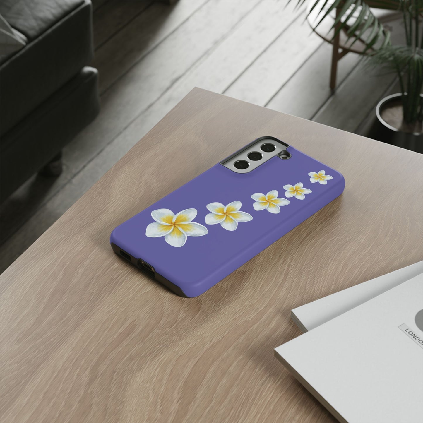 Flower Me Indigo Durable Phone Case