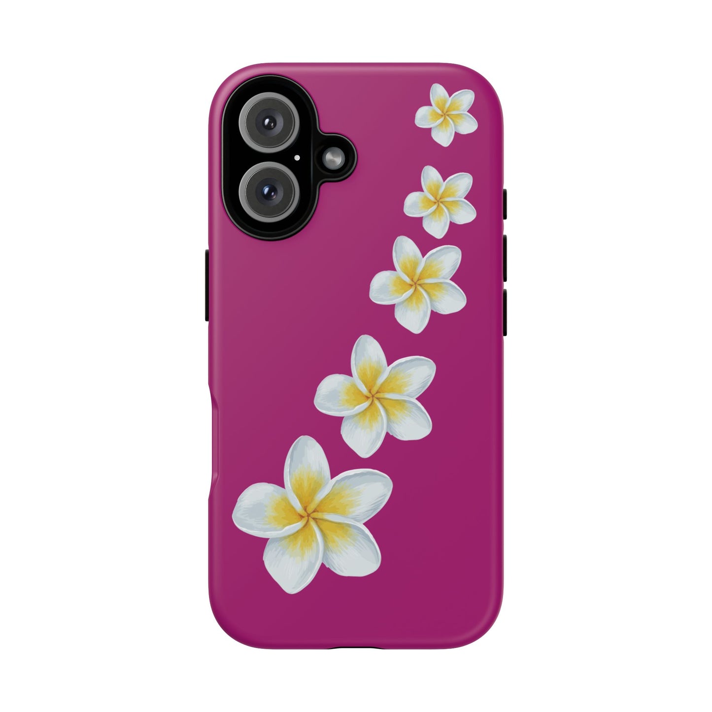 Flower Me Fuchsia Durable Phone Case