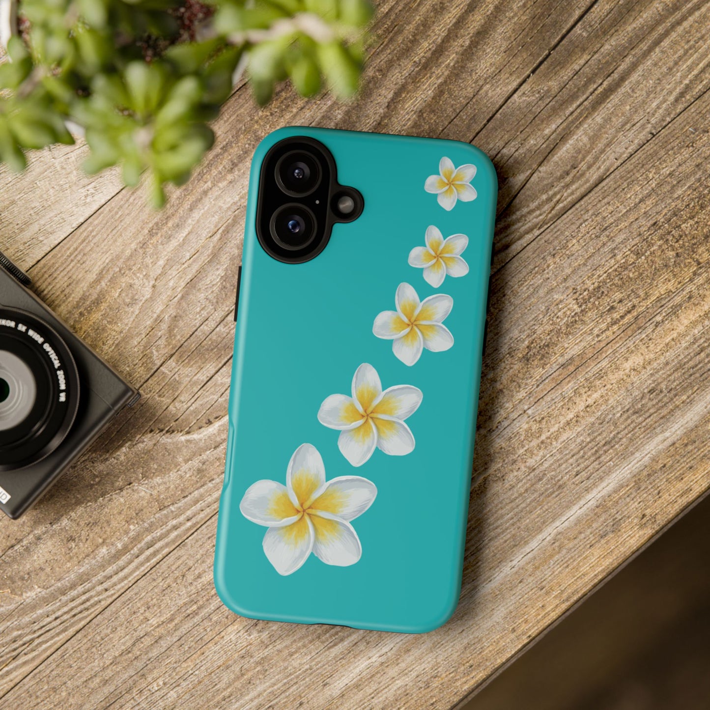 Flower Me Blue Durable Phone Case