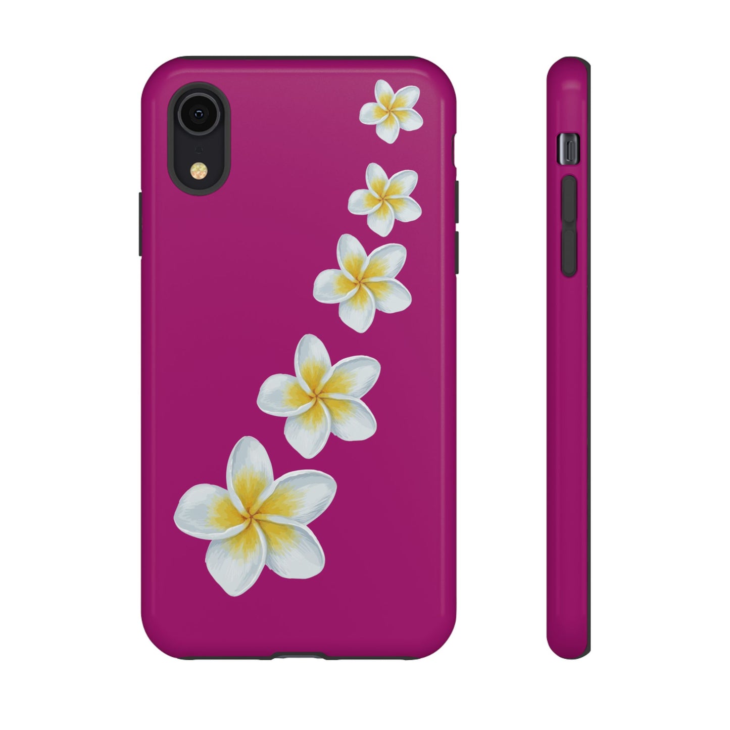 Flower Me Fuchsia Durable Phone Case