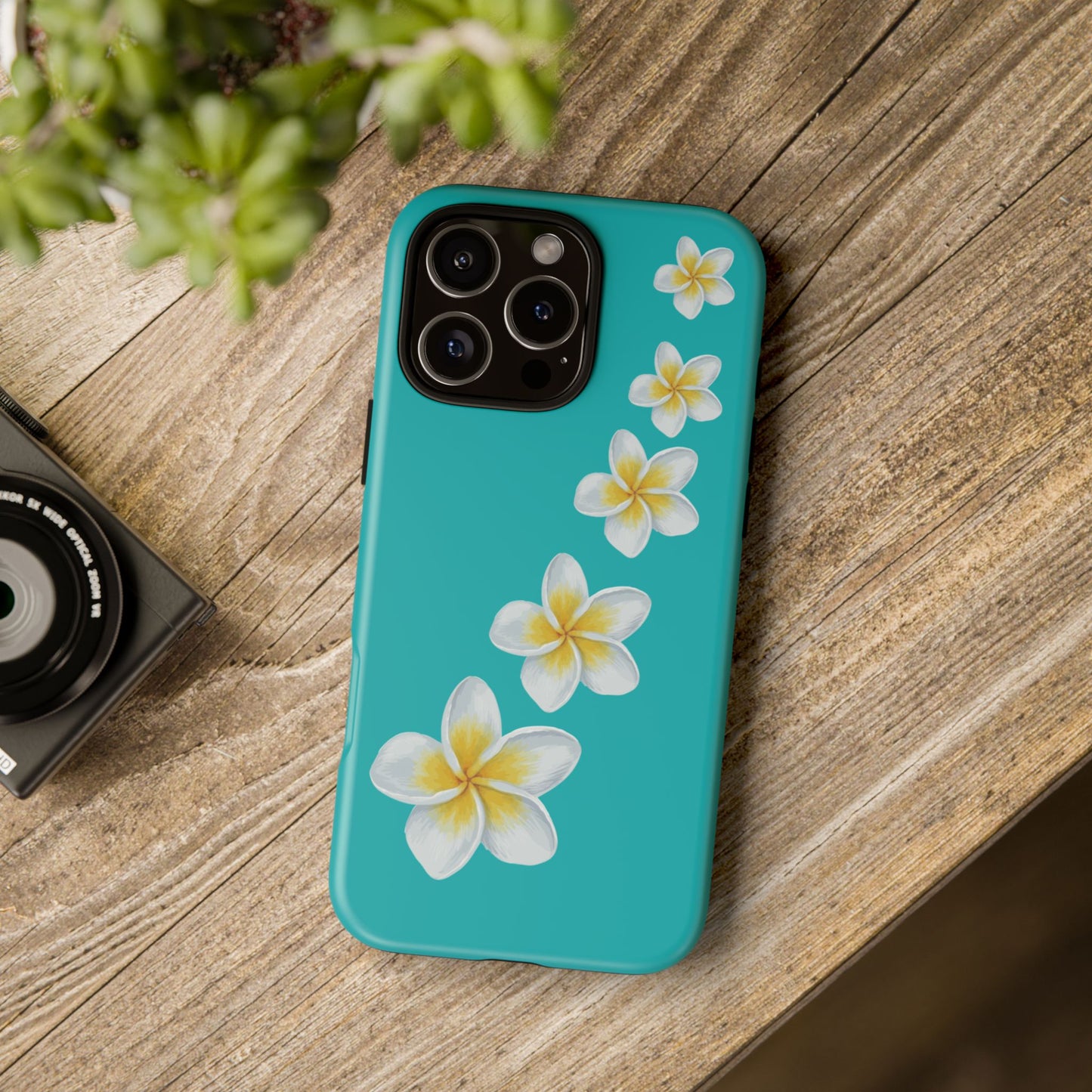 Flower Me Blue Durable Phone Case