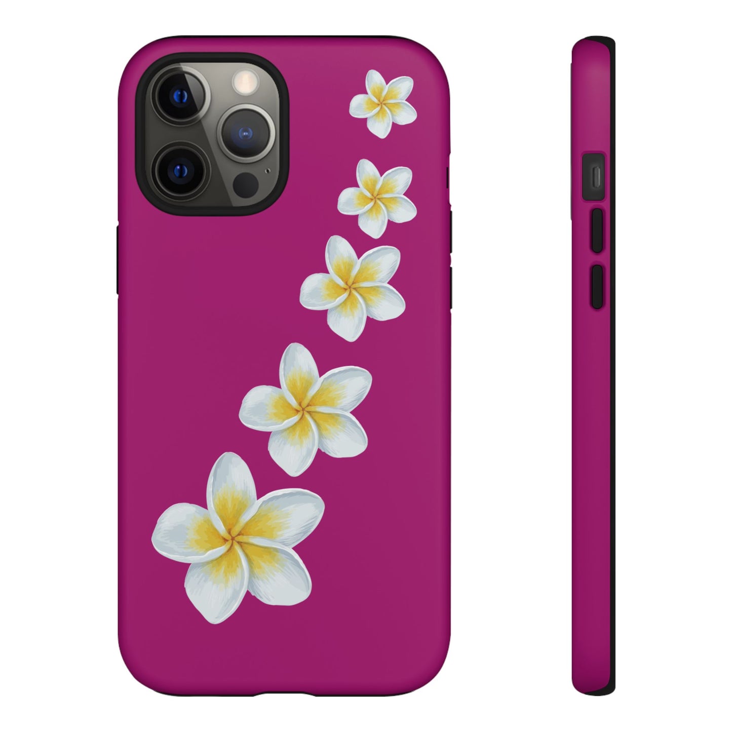 Flower Me Fuchsia Durable Phone Case