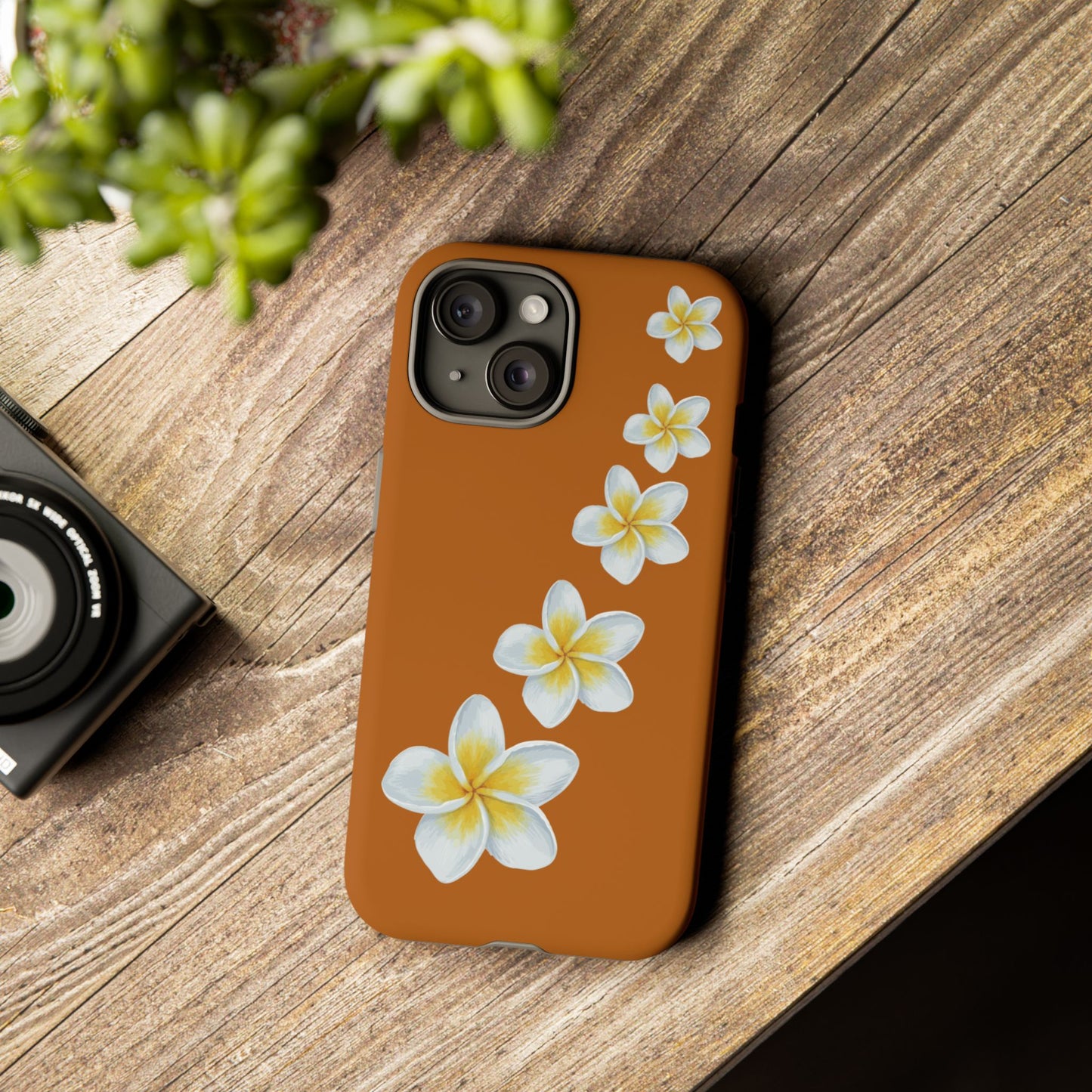 Flower Me Orange Durable Phone Cases