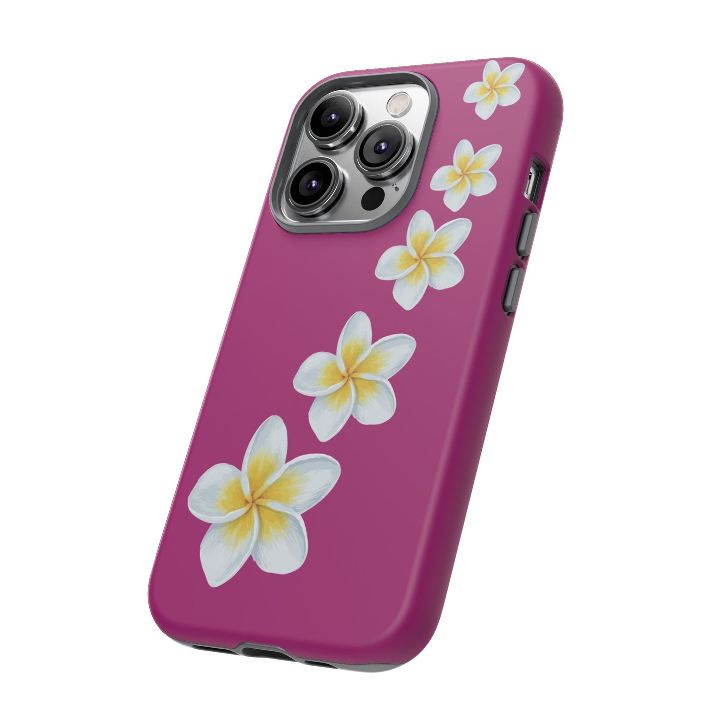 Flower Me Fuchsia Durable Phone Case