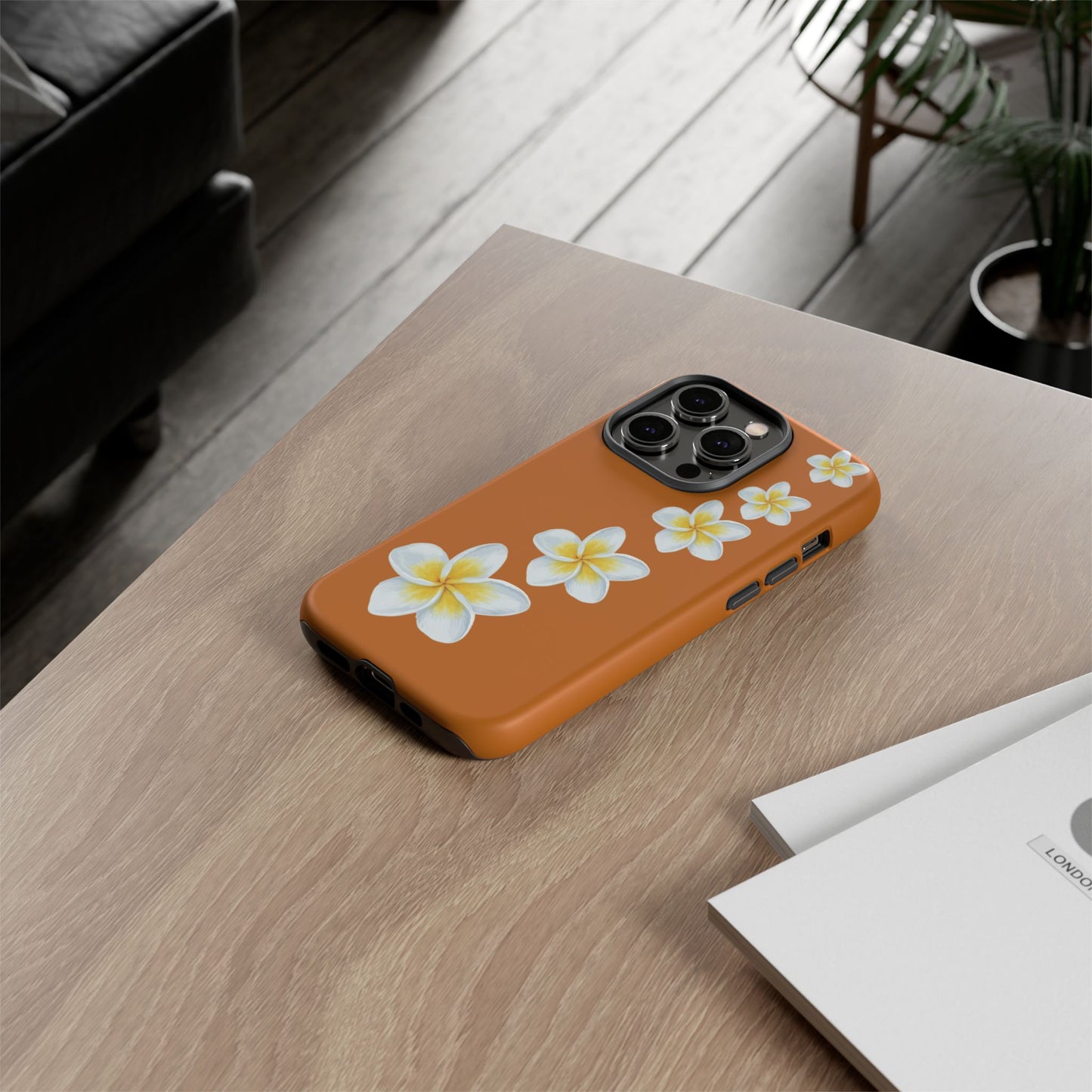 Flower Me Orange Durable Phone Cases