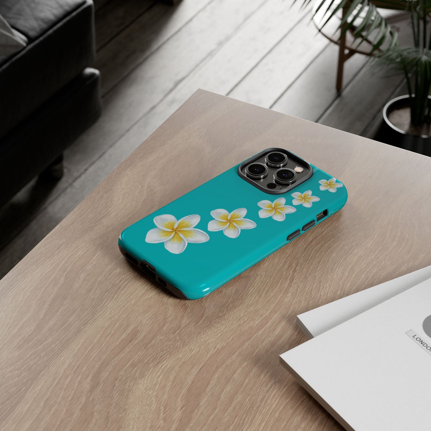 Flower Me Blue Durable Phone Case
