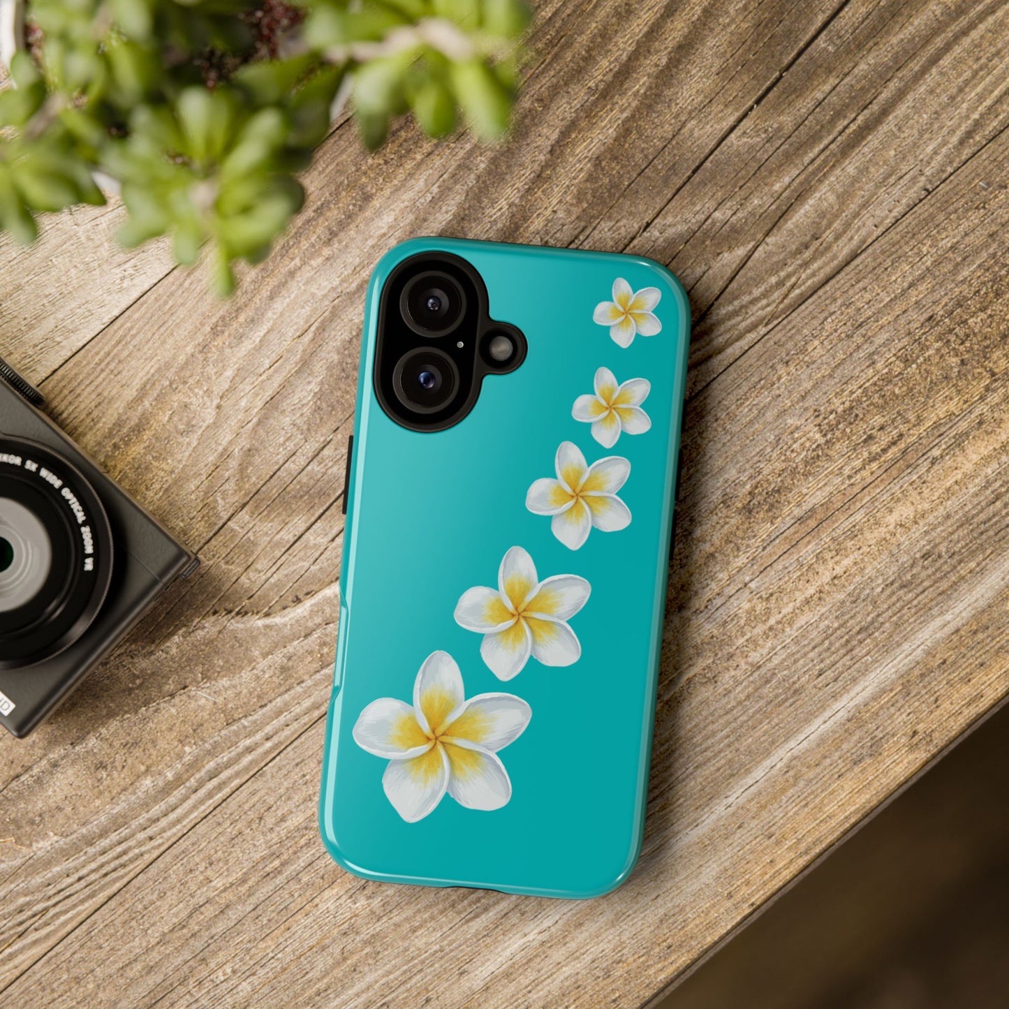 Flower Me Blue Durable Phone Case