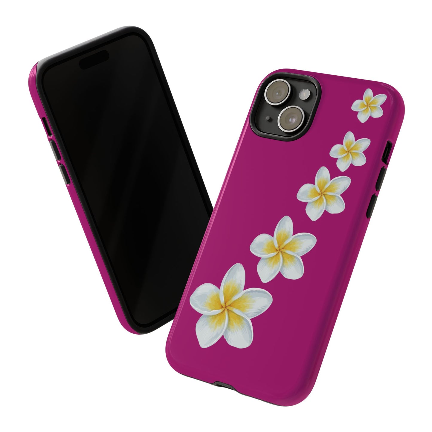 Flower Me Fuchsia Durable Phone Case