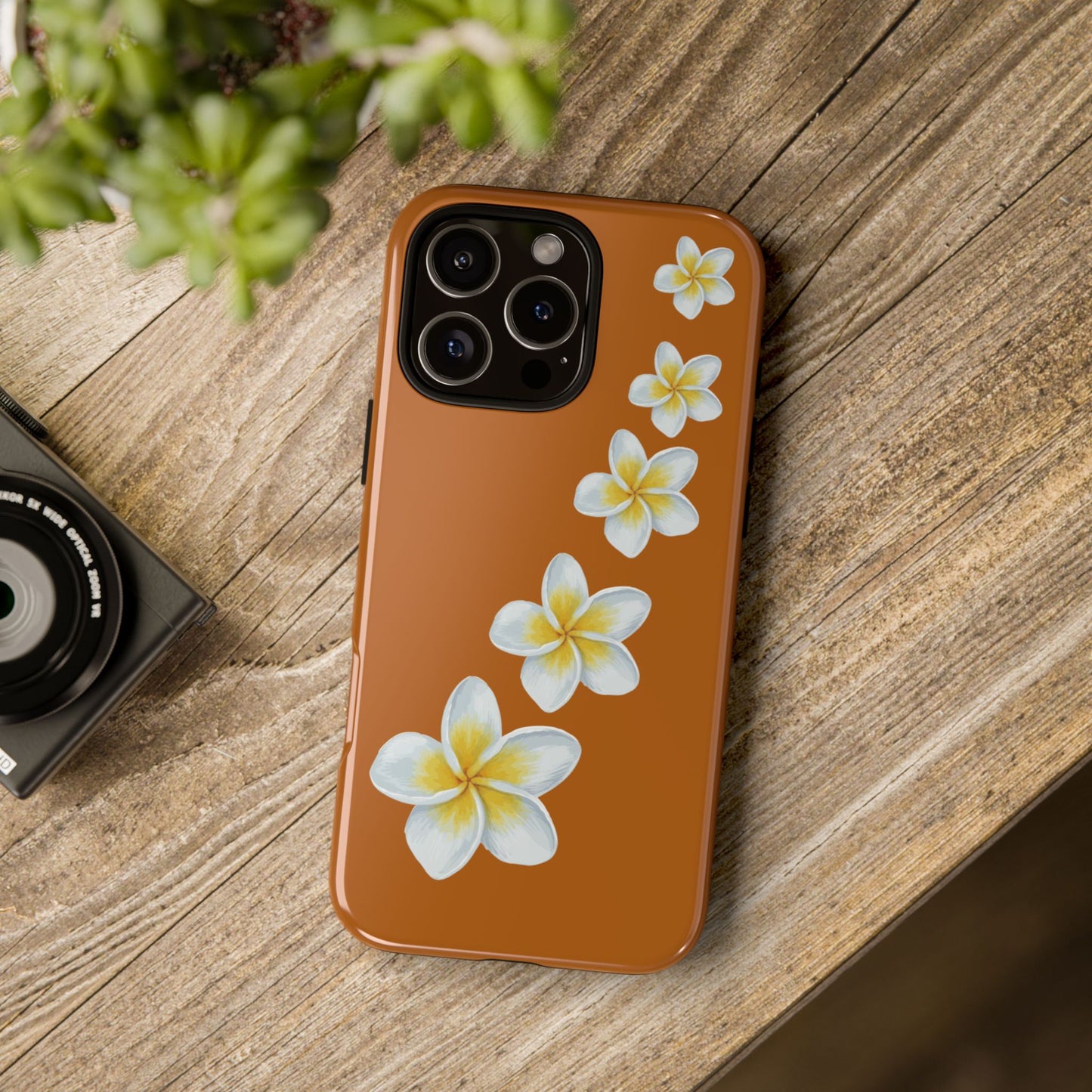 Flower Me Orange Durable Phone Cases