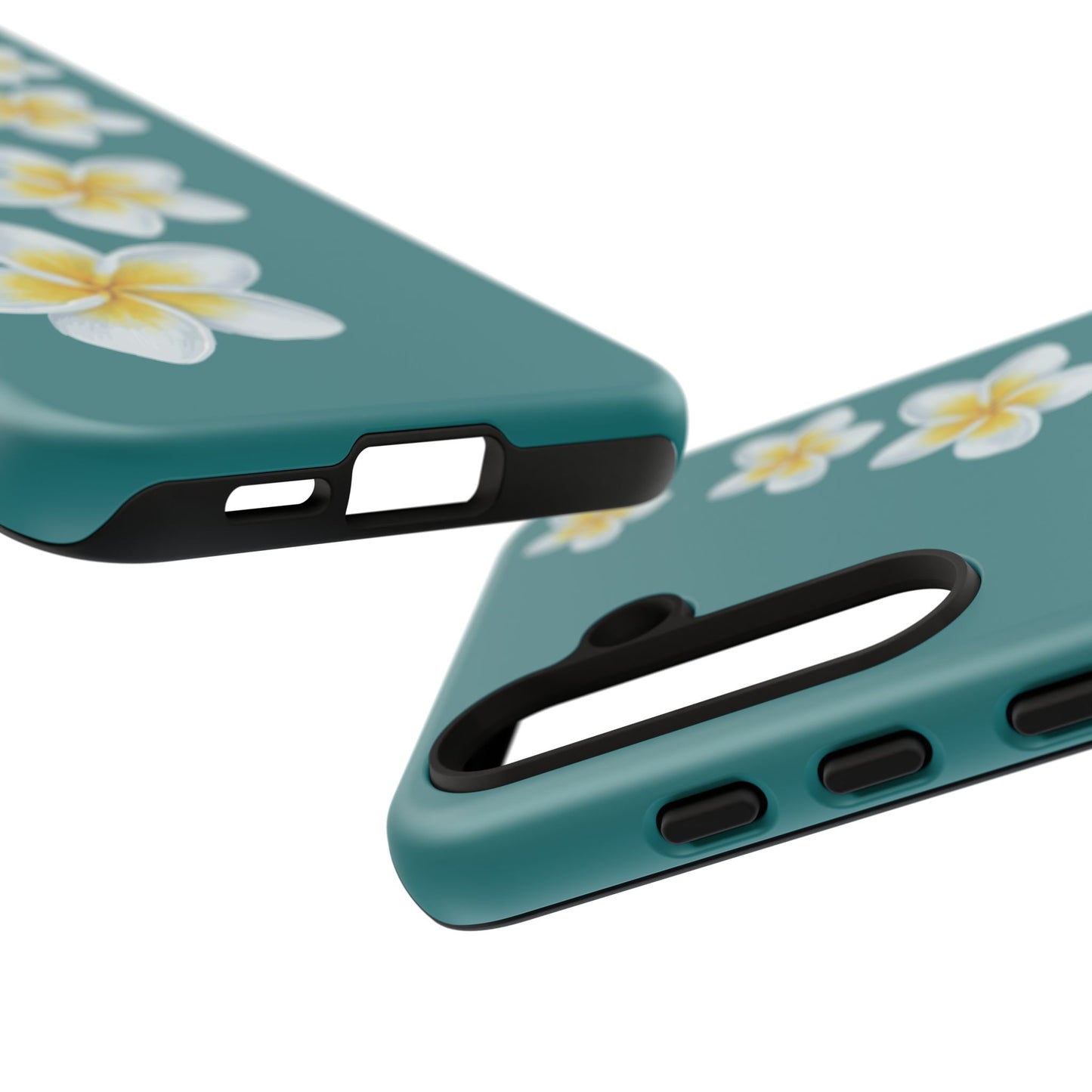 Flower Me Teal Durable Phone Case