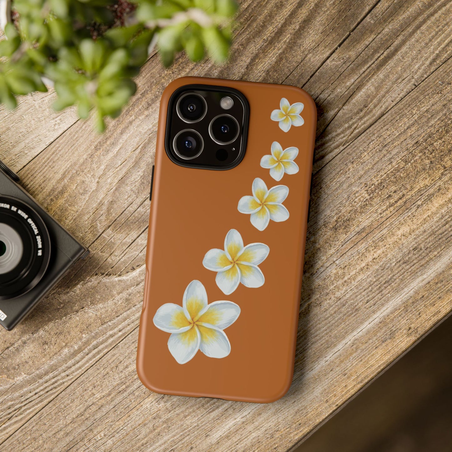 Flower Me Orange Durable Phone Cases