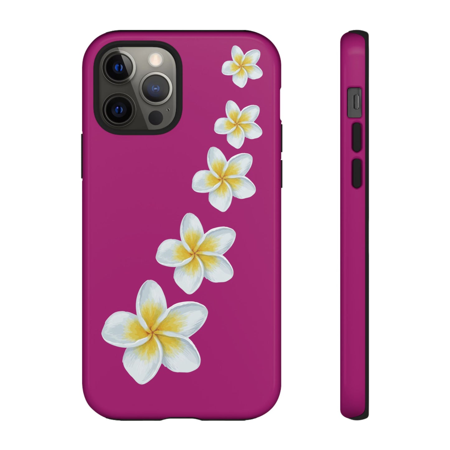 Flower Me Fuchsia Durable Phone Case