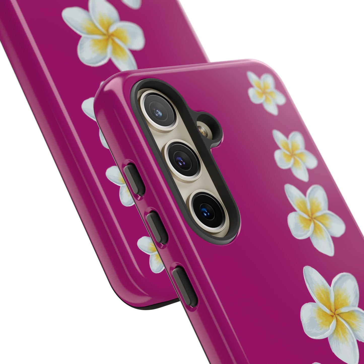 Flower Me Fuchsia Durable Phone Case