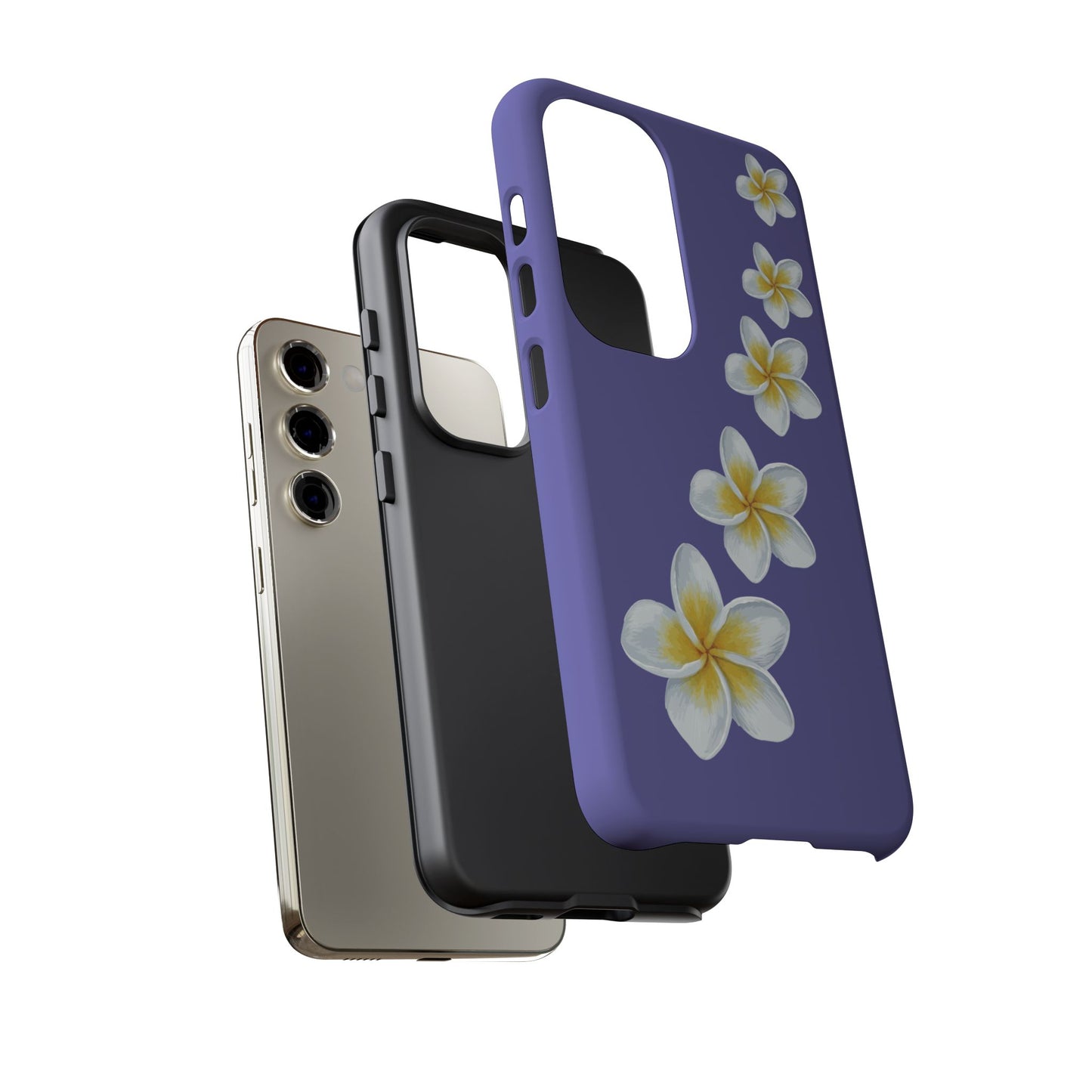 Flower Me Indigo Durable Phone Case