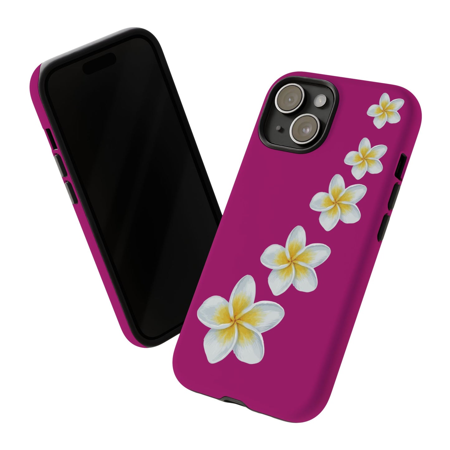Flower Me Fuchsia Durable Phone Case