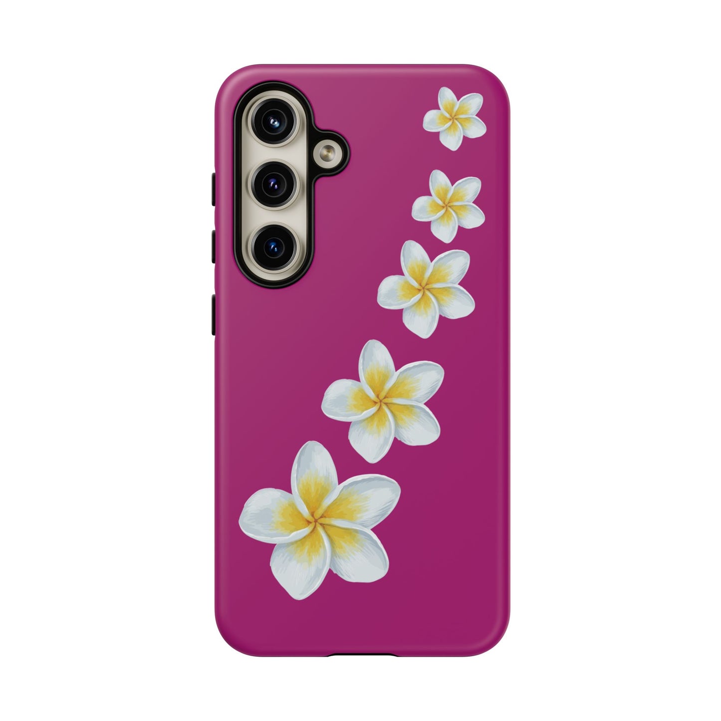 Flower Me Fuchsia Durable Phone Case