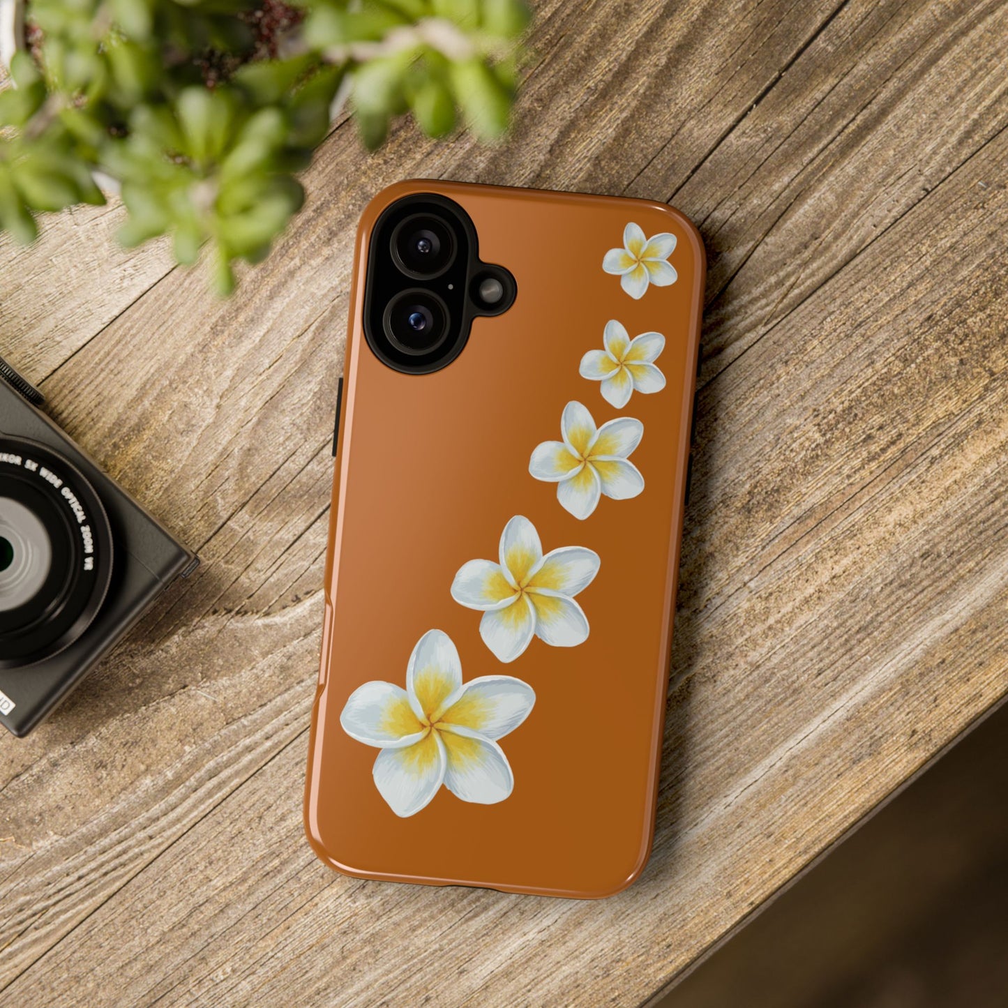 Flower Me Orange Durable Phone Cases