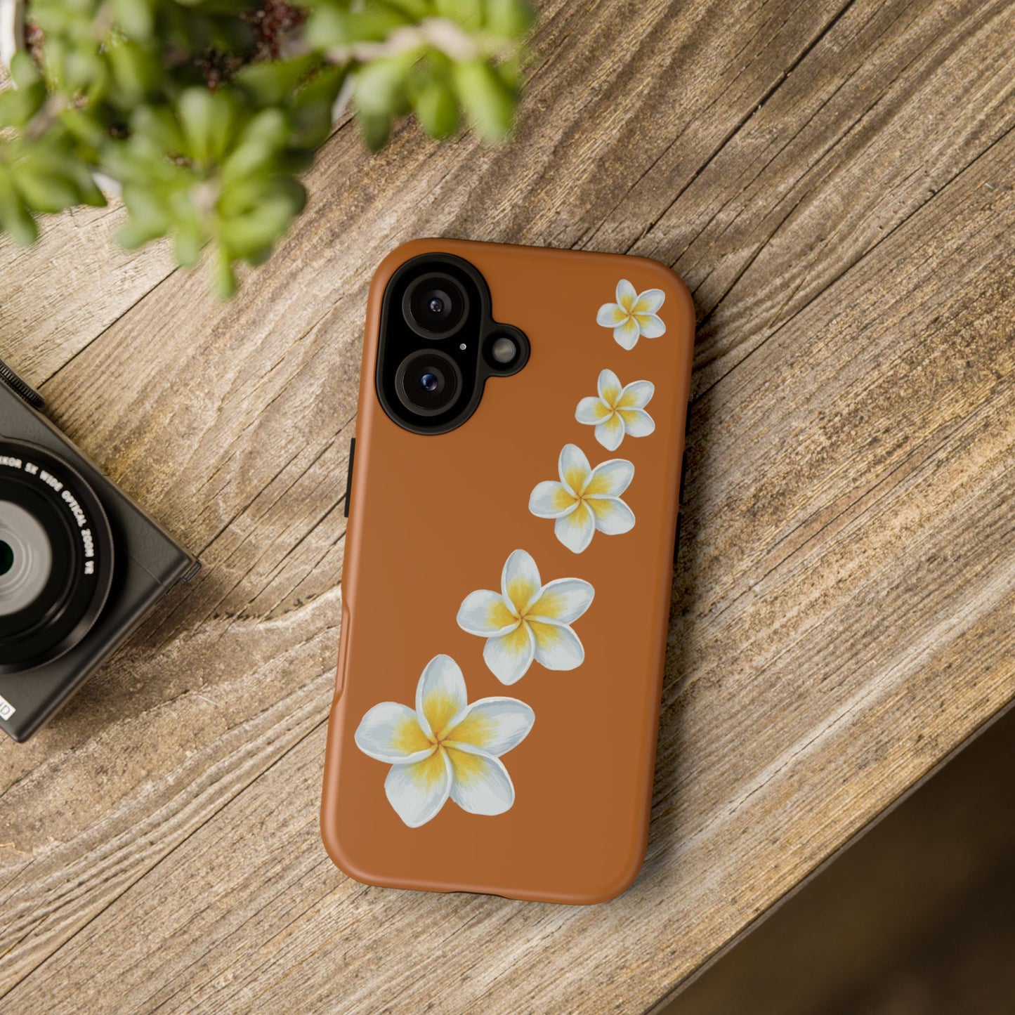 Flower Me Orange Durable Phone Cases