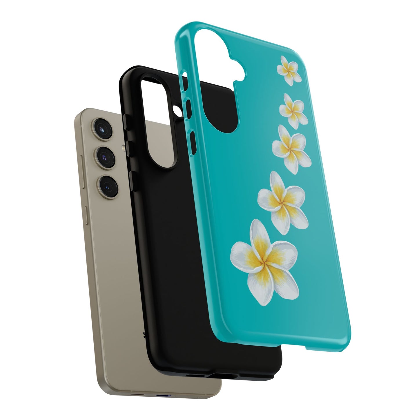 Flower Me Blue Durable Phone Case