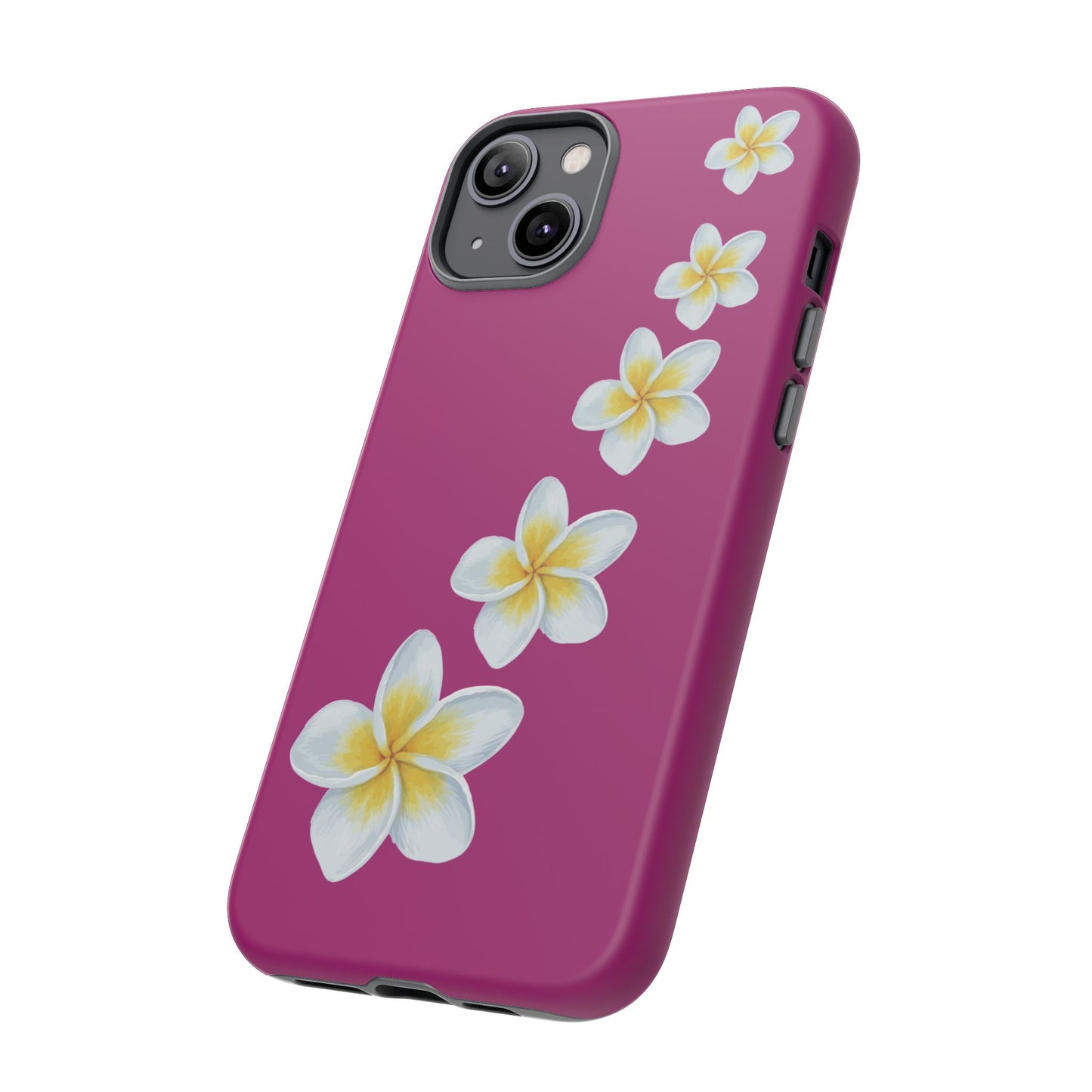 Flower Me Fuchsia Durable Phone Case