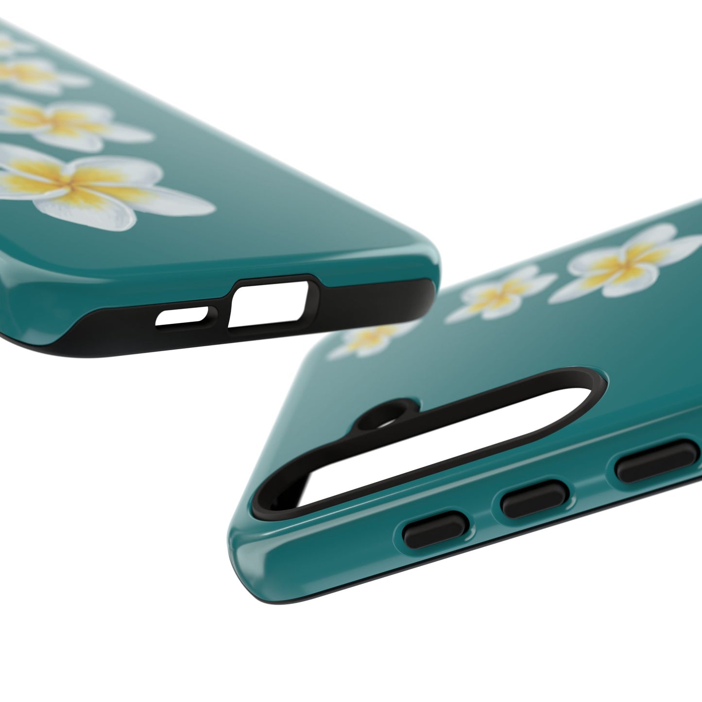Flower Me Teal Durable Phone Case