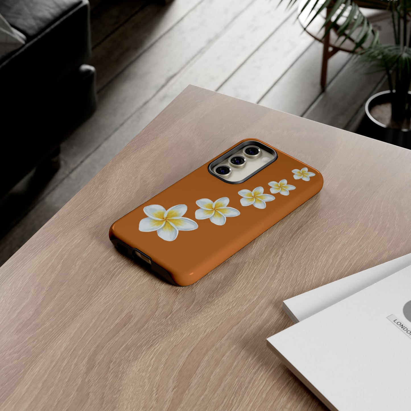 Flower Me Orange Durable Phone Cases