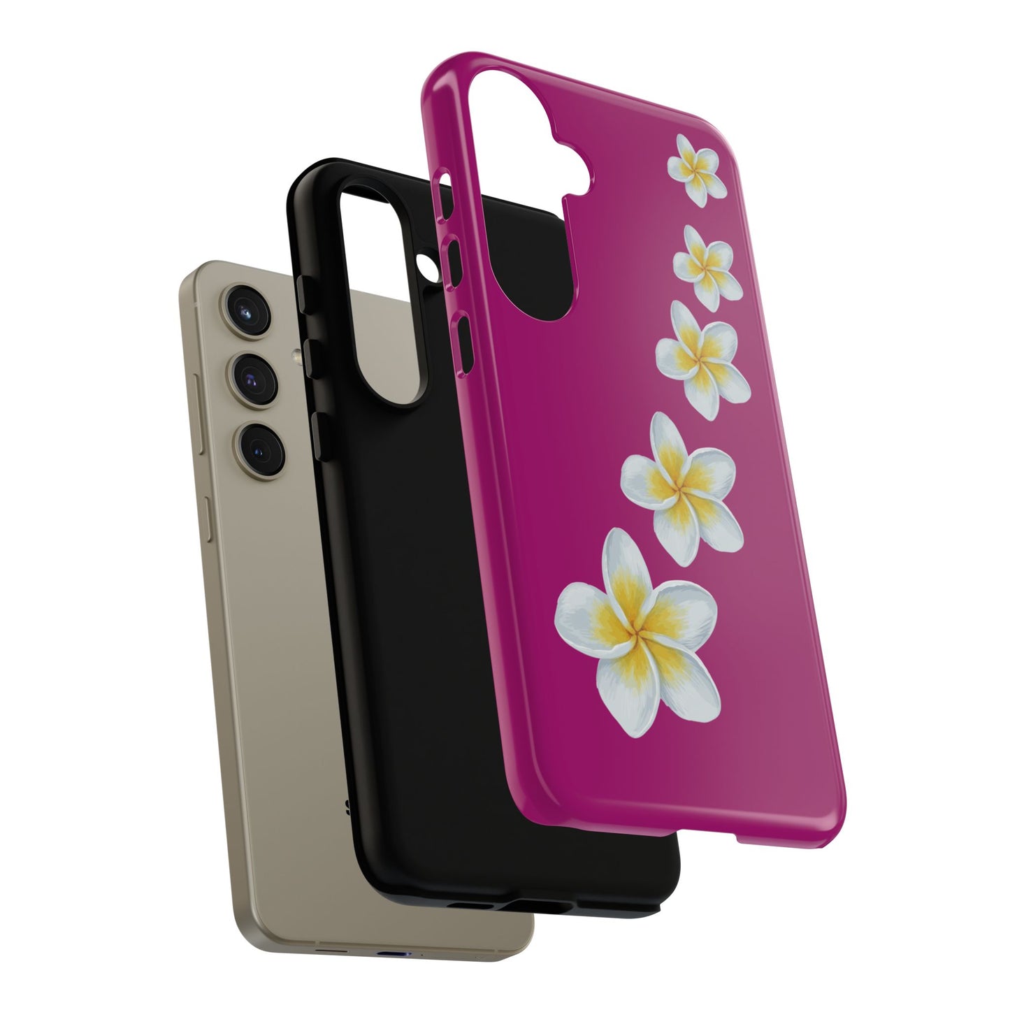 Flower Me Fuchsia Durable Phone Case