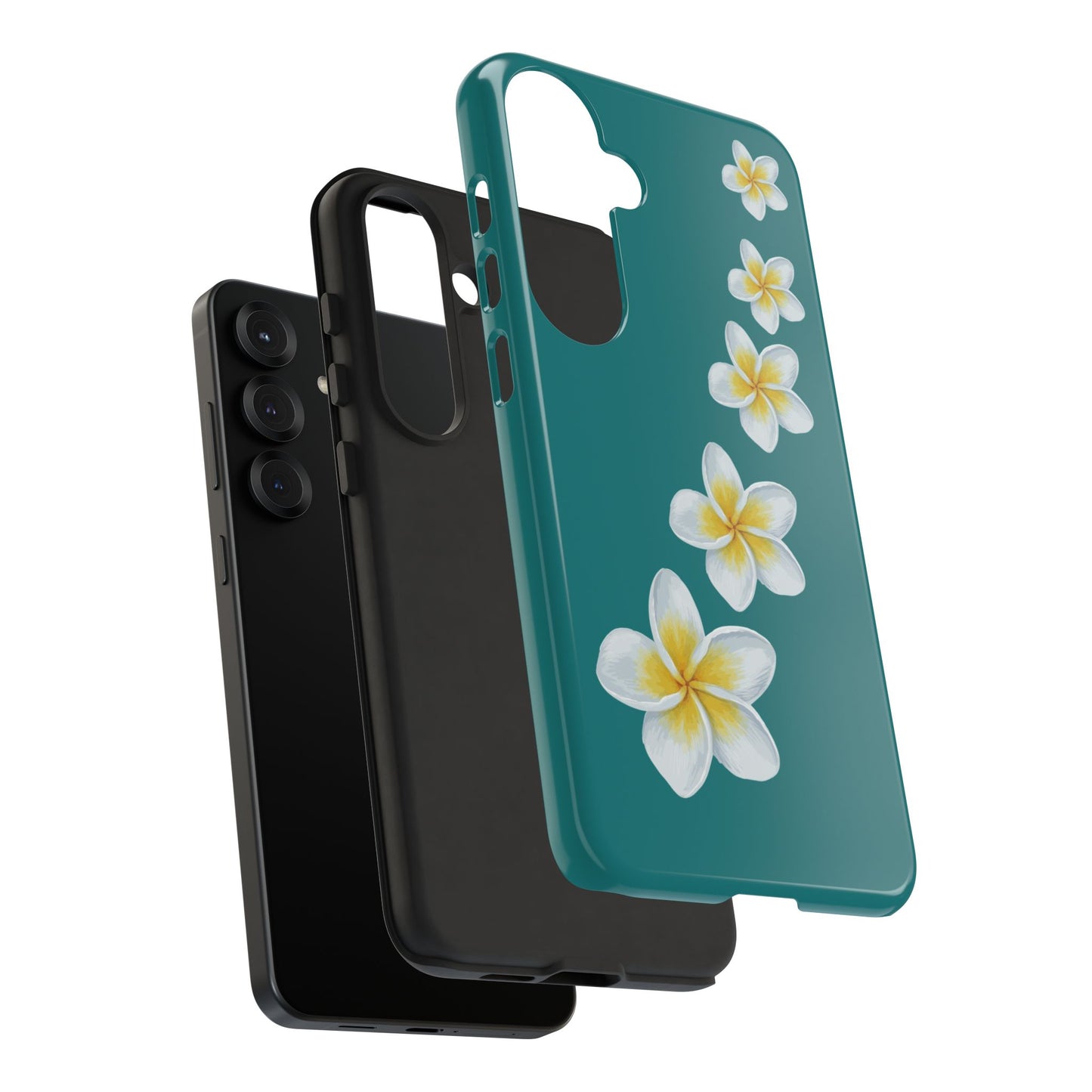 Flower Me Teal Durable Phone Case