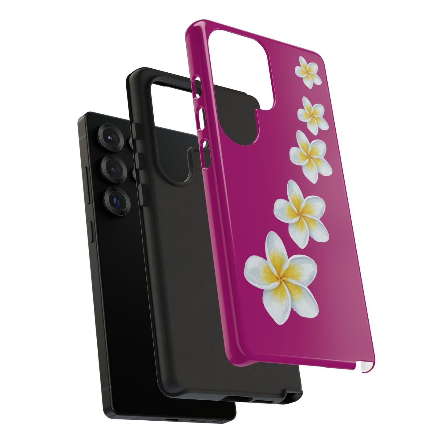 Flower Me Fuchsia Durable Phone Case