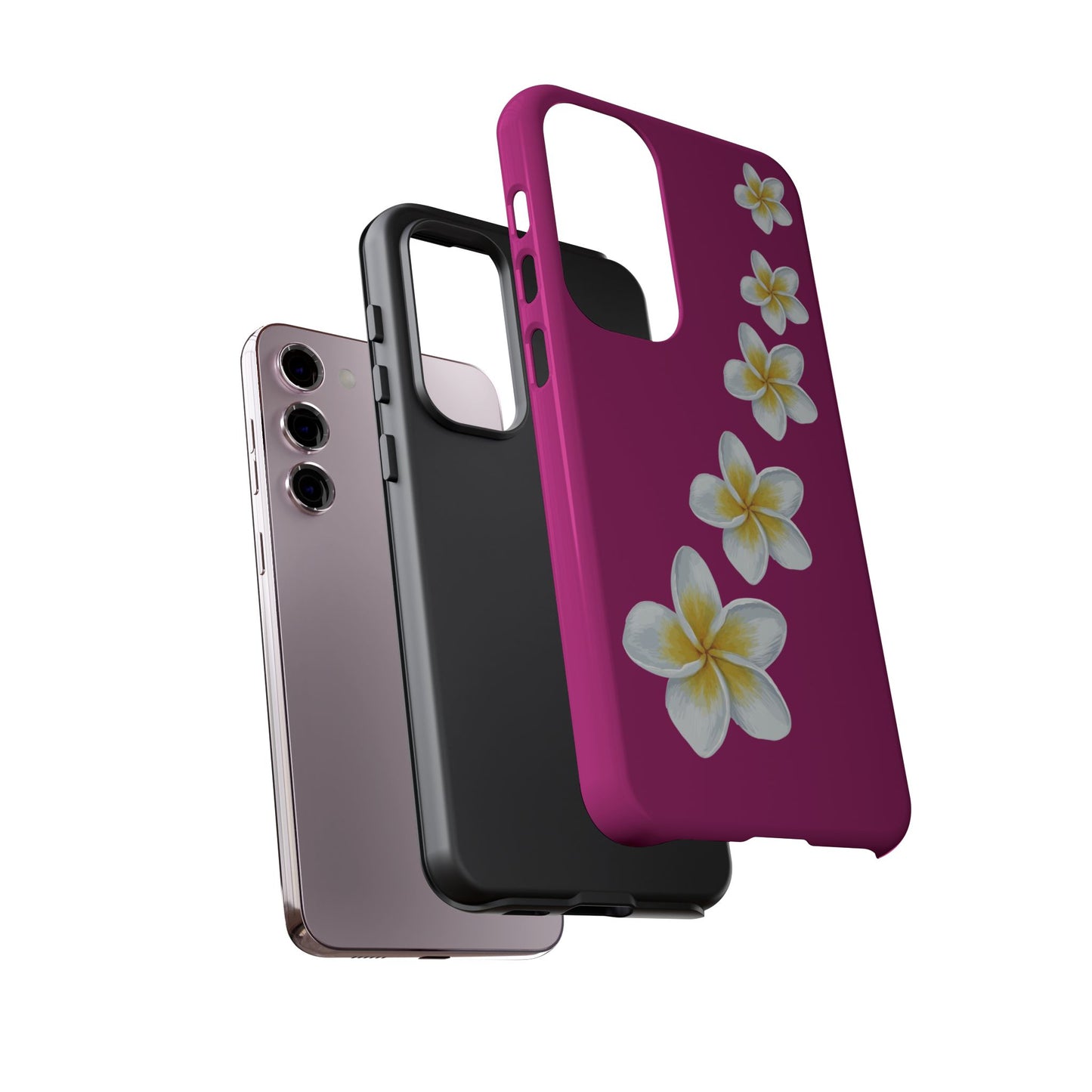 Flower Me Fuchsia Durable Phone Case