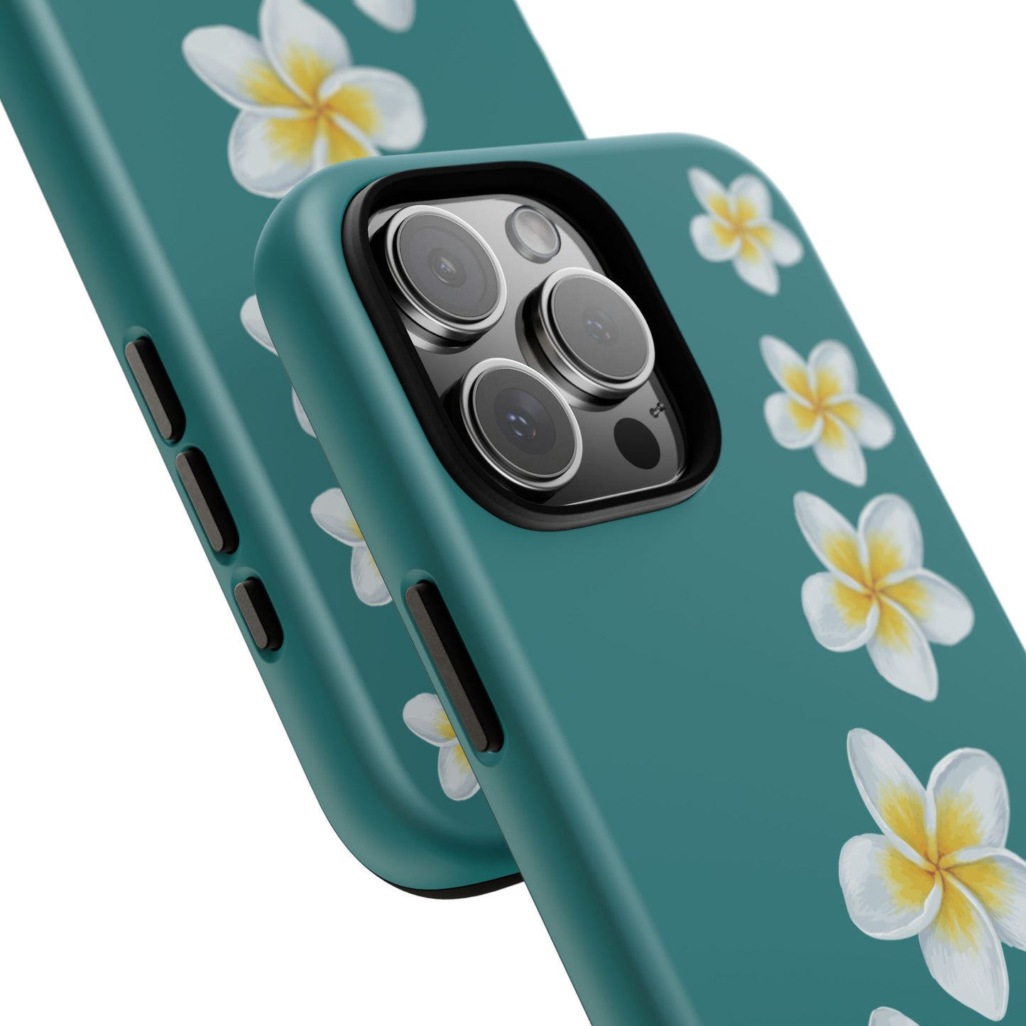 Flower Me Teal Durable Phone Case
