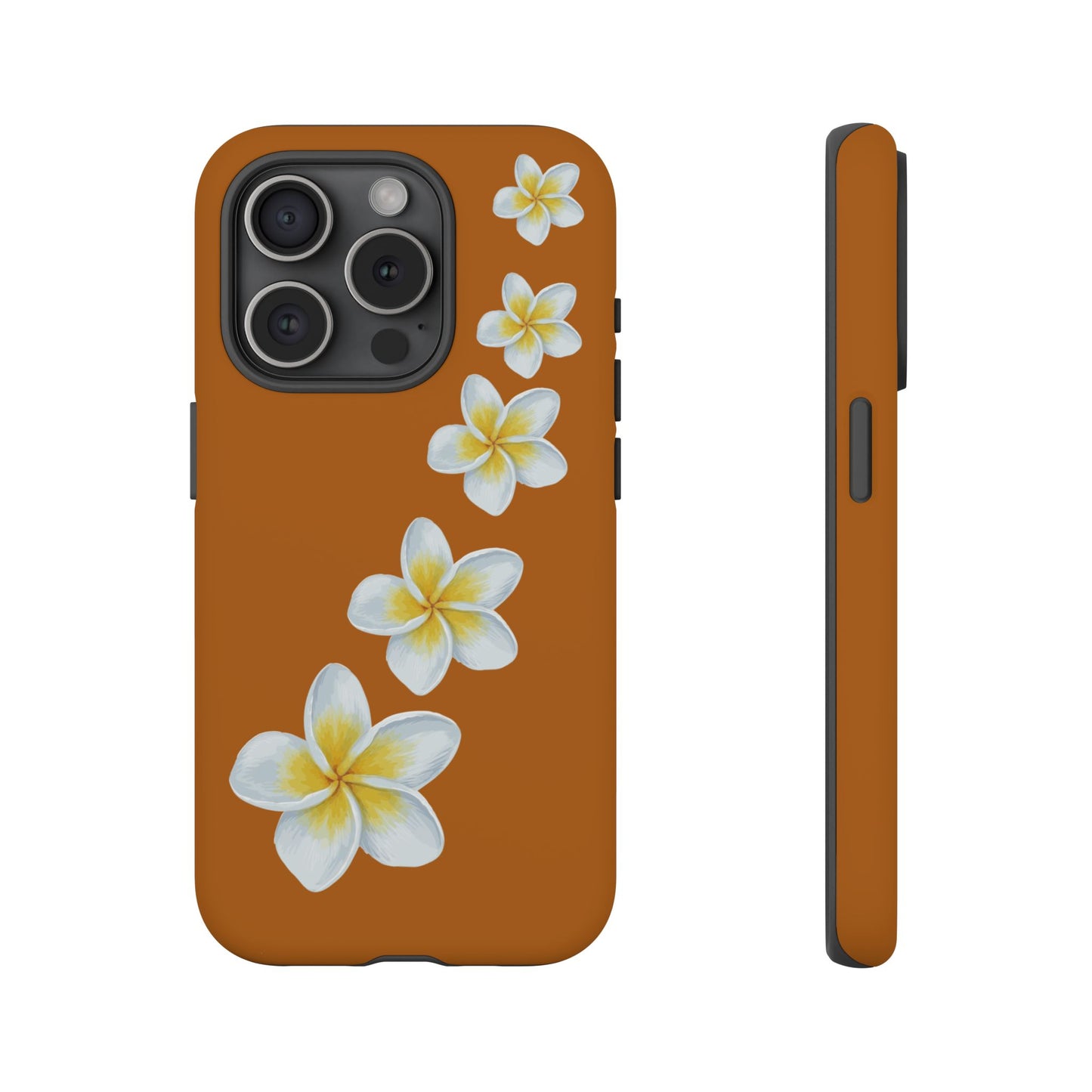 Flower Me Orange Durable Phone Cases