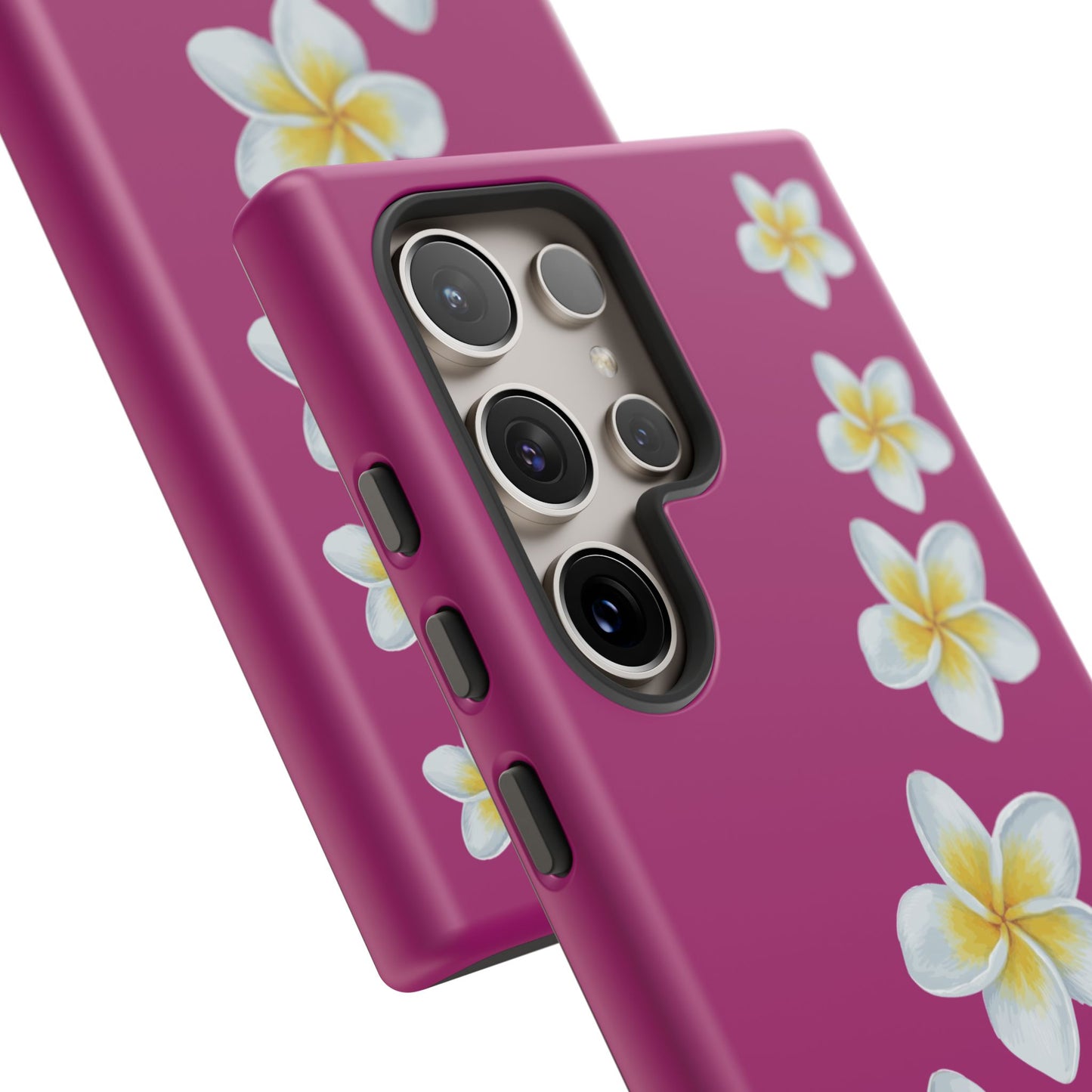 Flower Me Fuchsia Durable Phone Case
