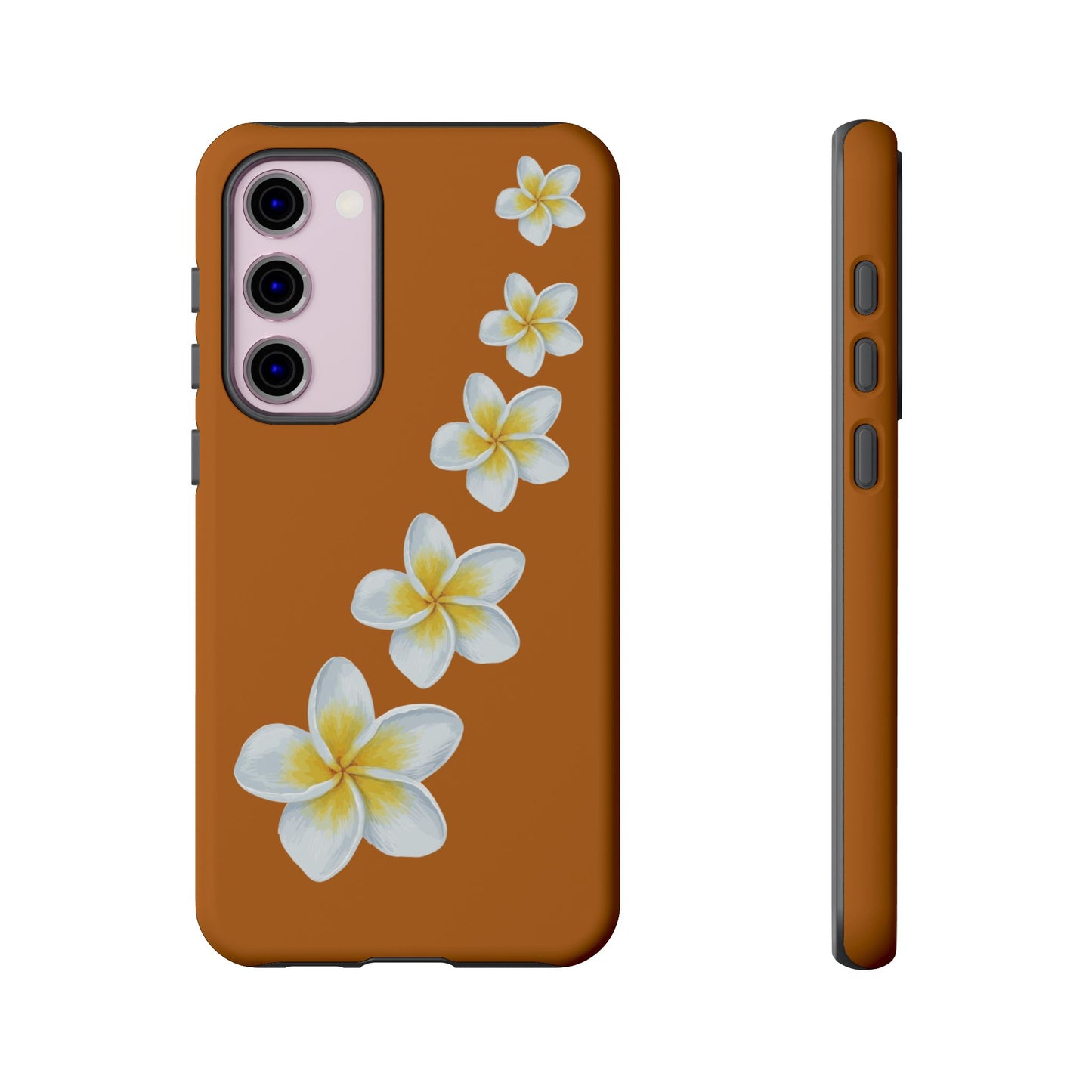Flower Me Orange Durable Phone Cases