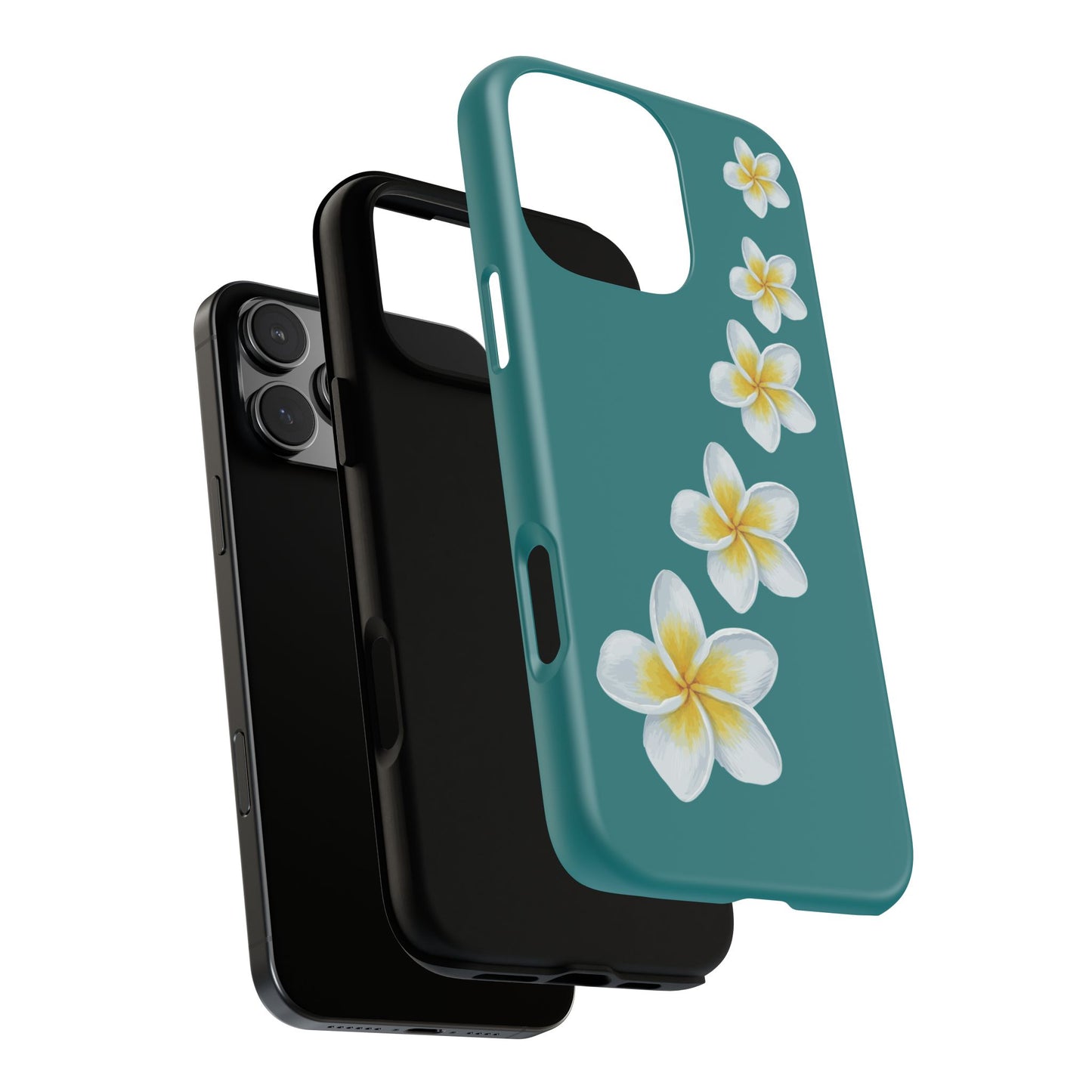 Flower Me Teal Durable Phone Case