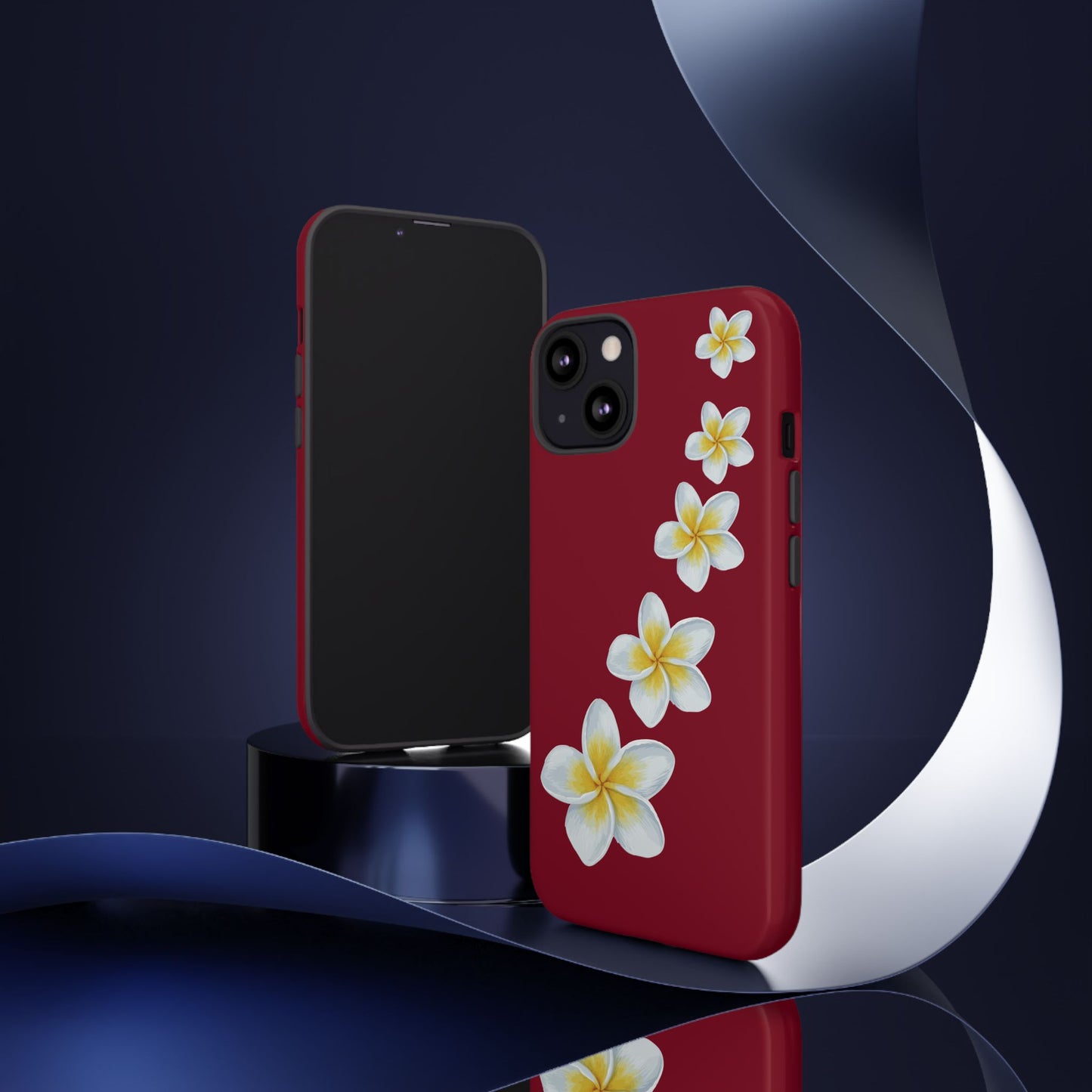 Flower Me Burgundy Durable Phone Case