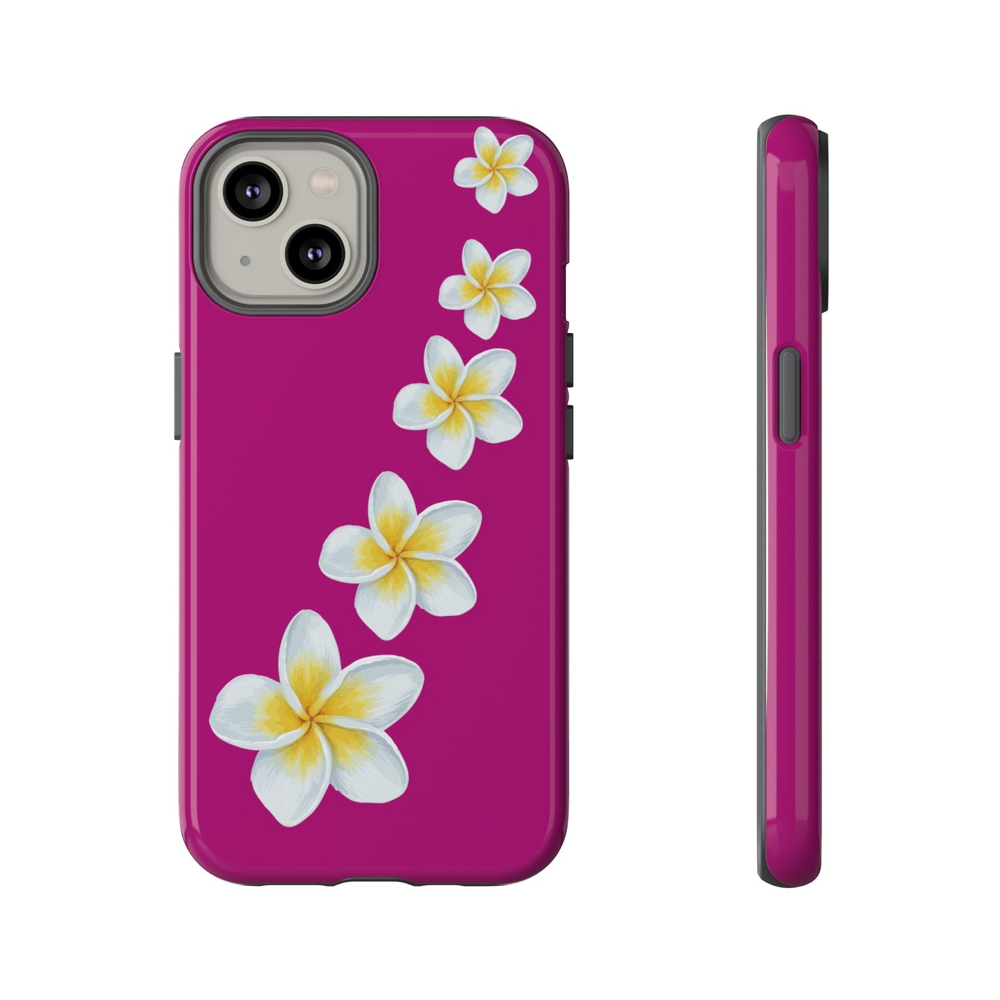 Flower Me Fuchsia Durable Phone Case