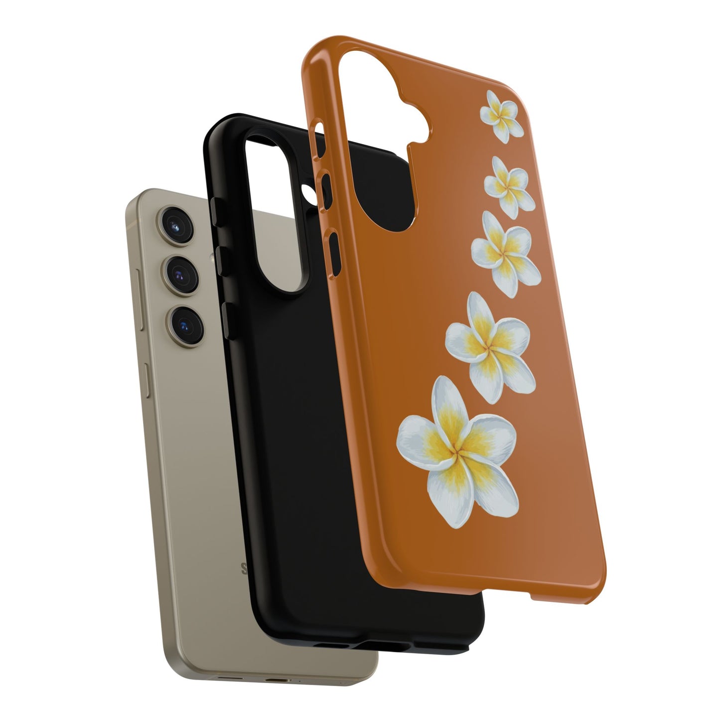 Flower Me Orange Durable Phone Cases