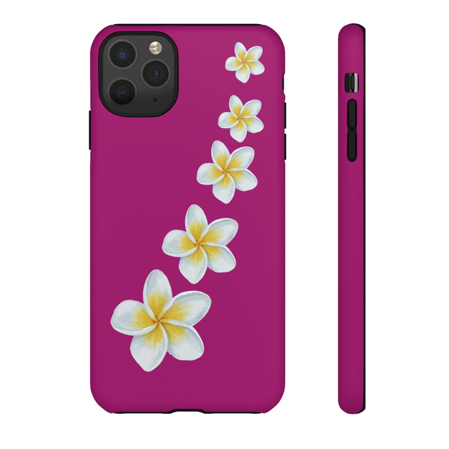 Flower Me Fuchsia Durable Phone Case