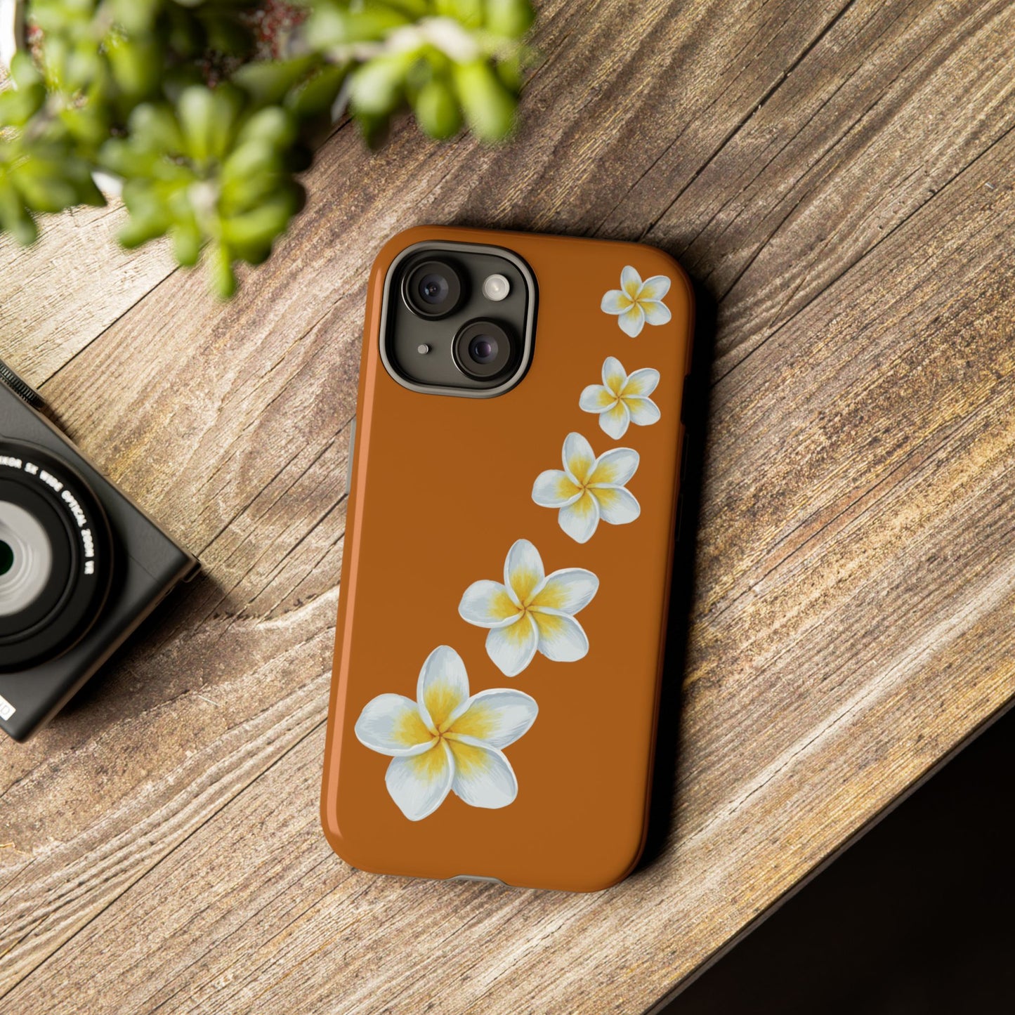 Flower Me Orange Durable Phone Cases
