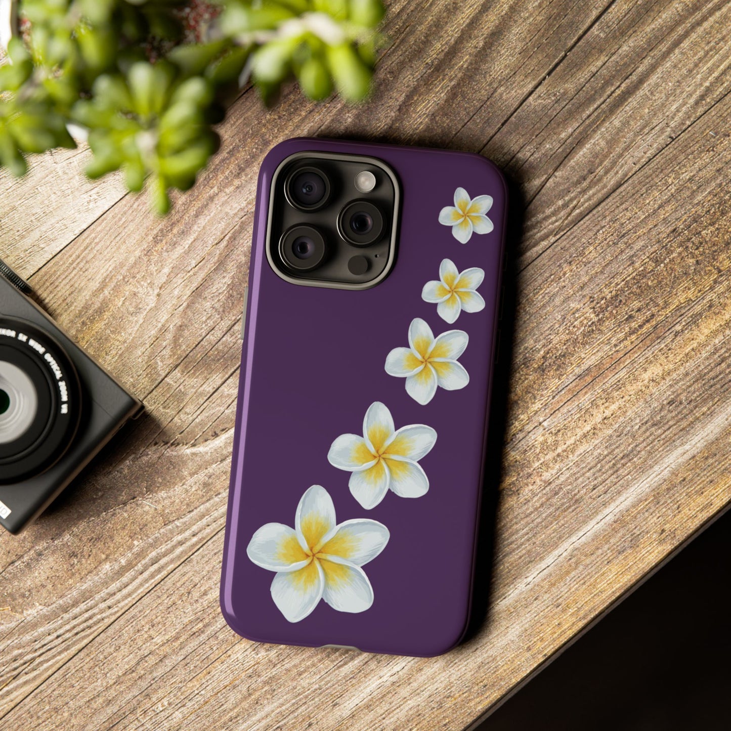 Flower Me Purple Durable Phone Case