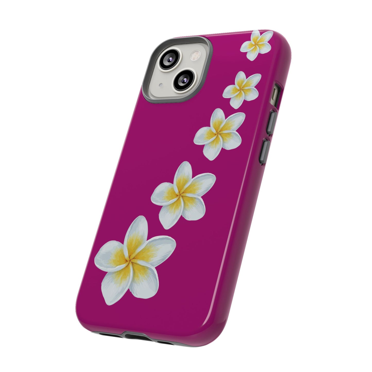 Flower Me Fuchsia Durable Phone Case