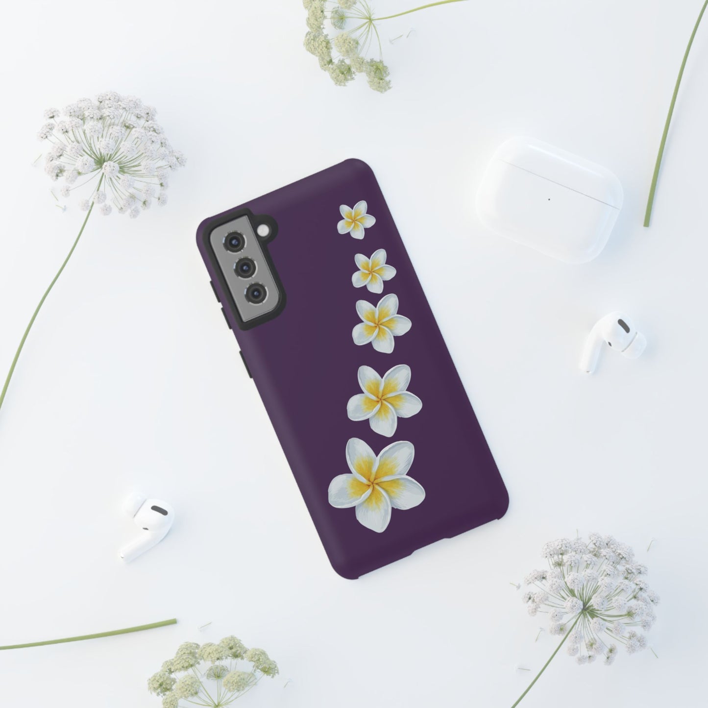 Flower Me Purple Durable Phone Case